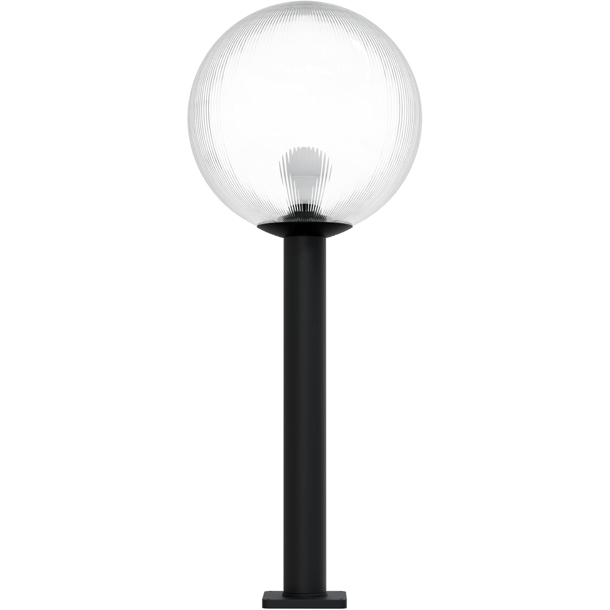 16" Globe Post Light Application with 6" Stub Post Pier Mount