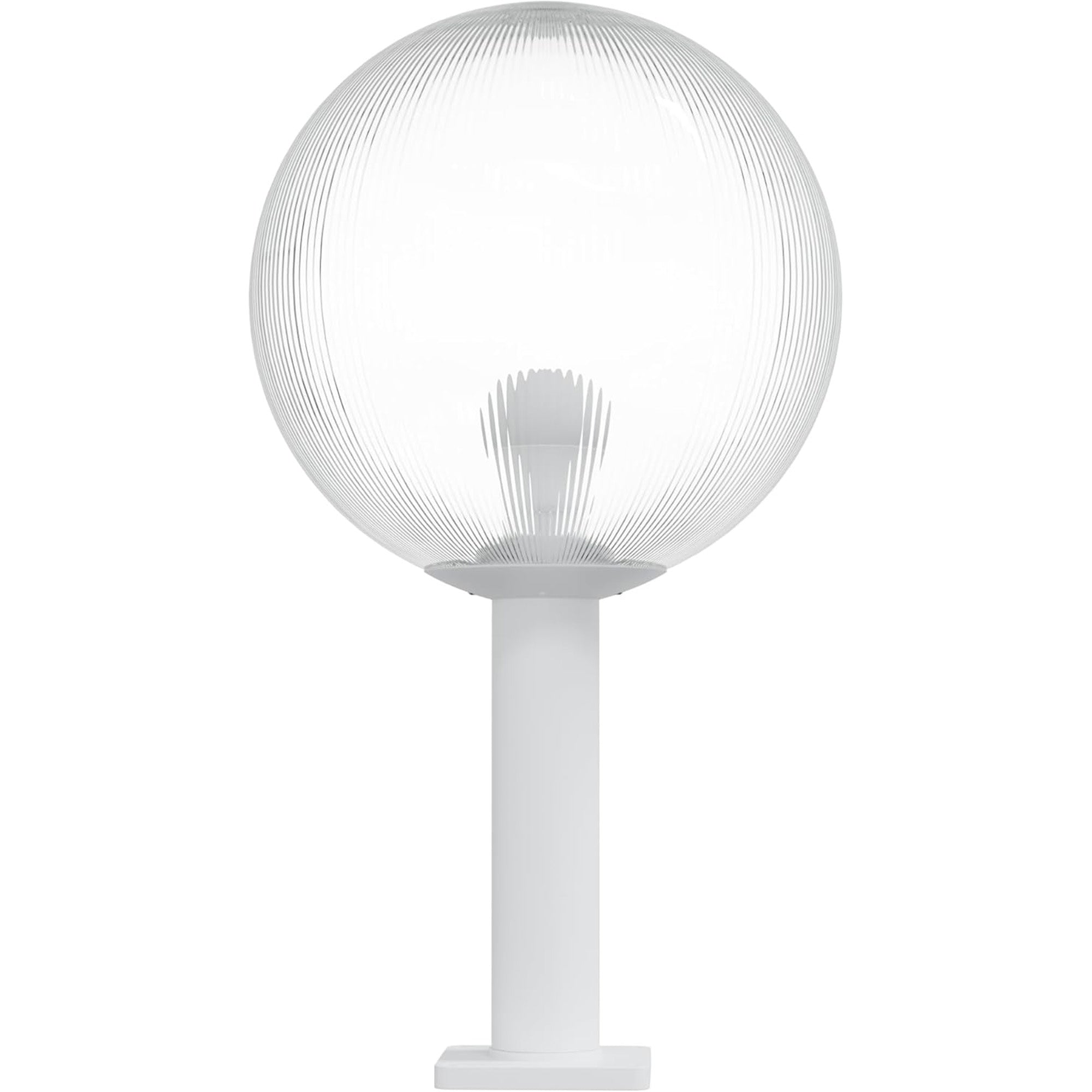 16" Globe Post Light Application with 6" Stub Post Pier Mount