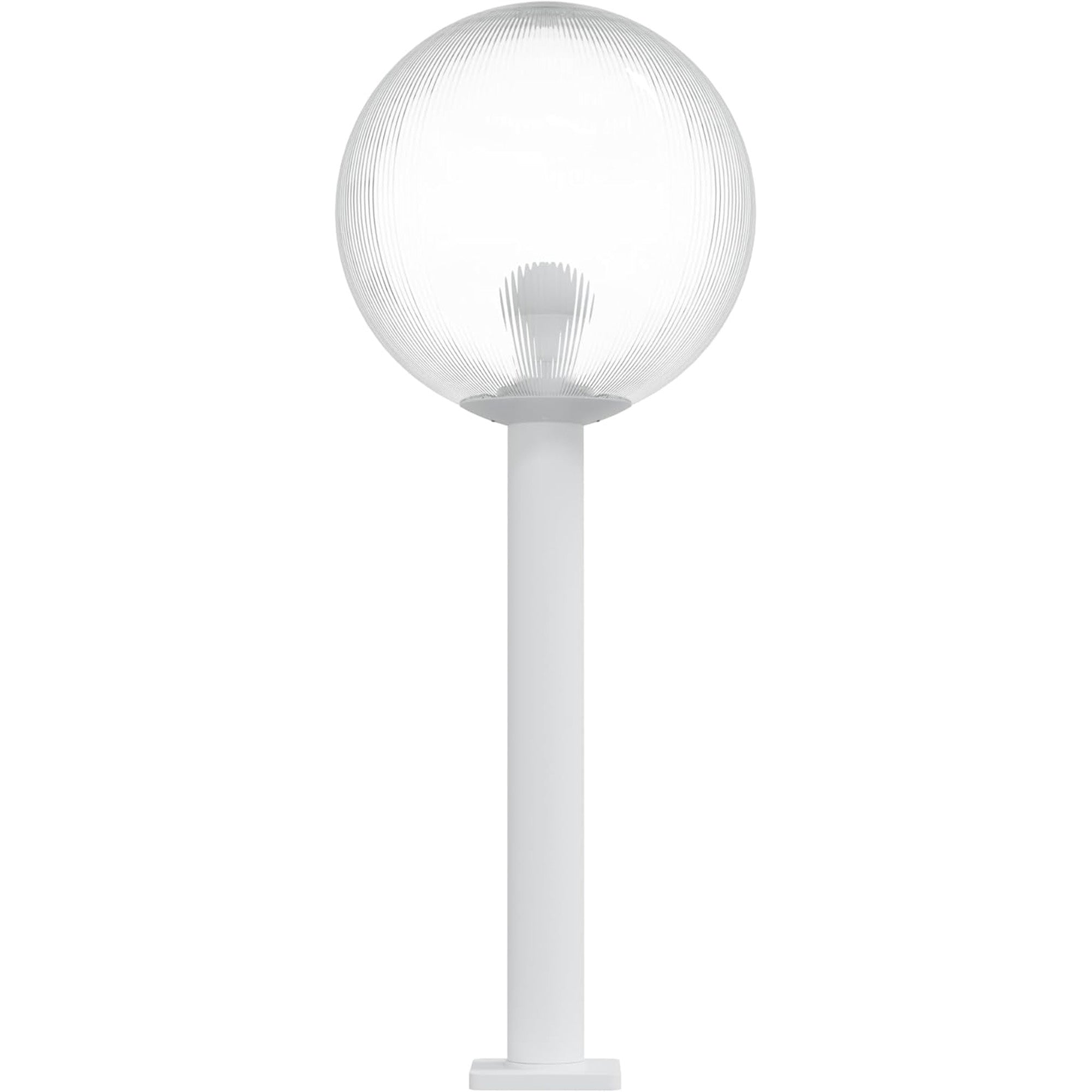 16" Globe Post Light Application with 6" Stub Post Pier Mount