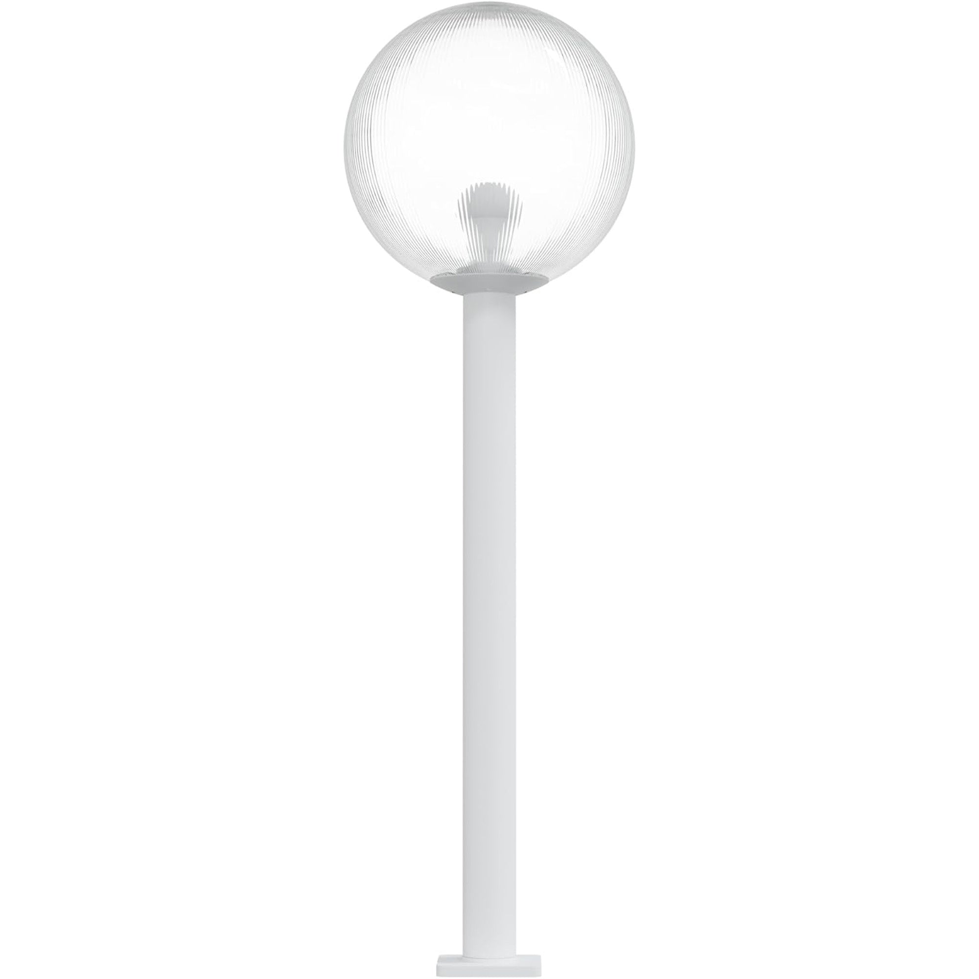 16" Globe Post Light Application with 6" Stub Post Pier Mount