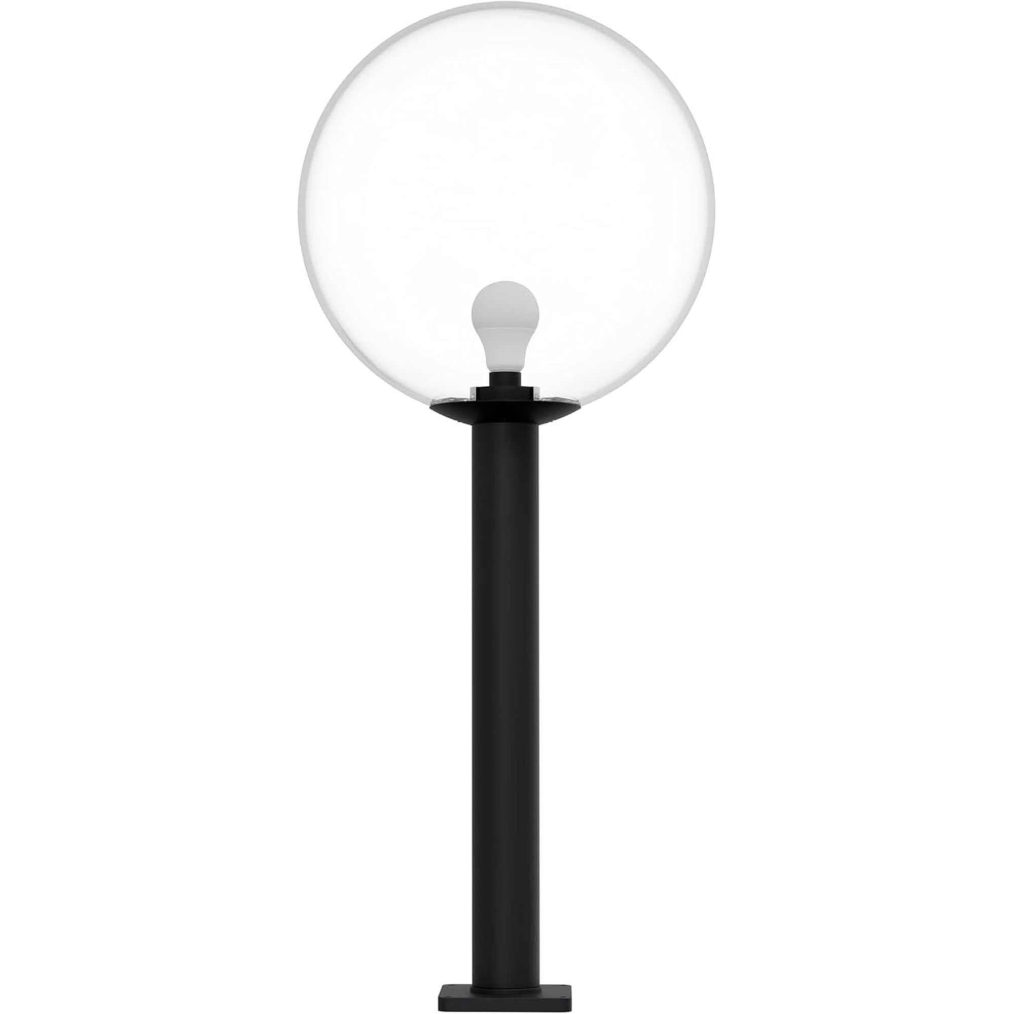 18" Globe Post Light Application with 6" Stub Post Pier Mount