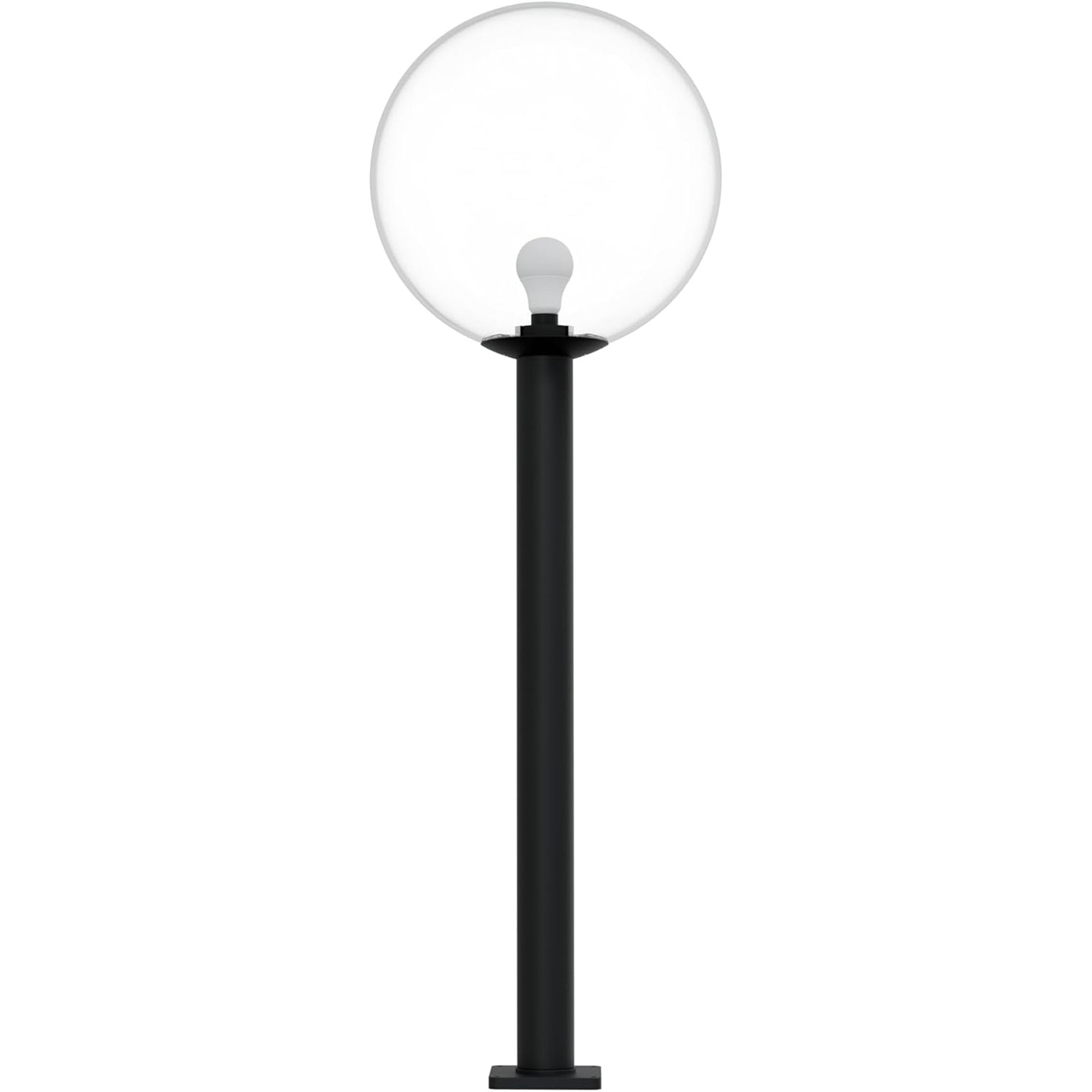18" Globe Post Light Application with 6" Stub Post Pier Mount