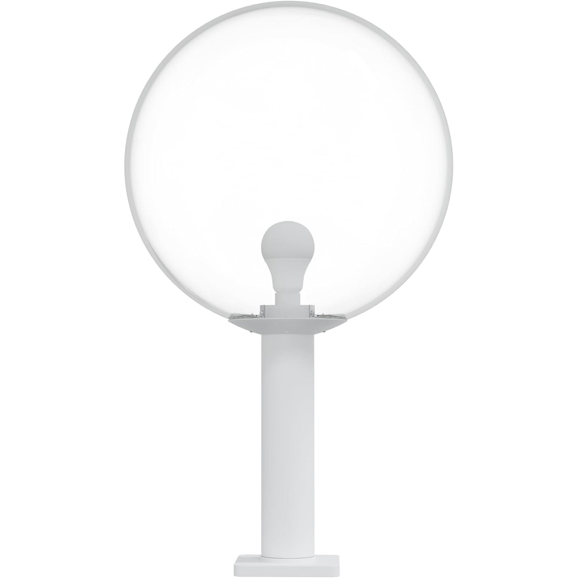 18" Globe Post Light Application with 6" Stub Post Pier Mount