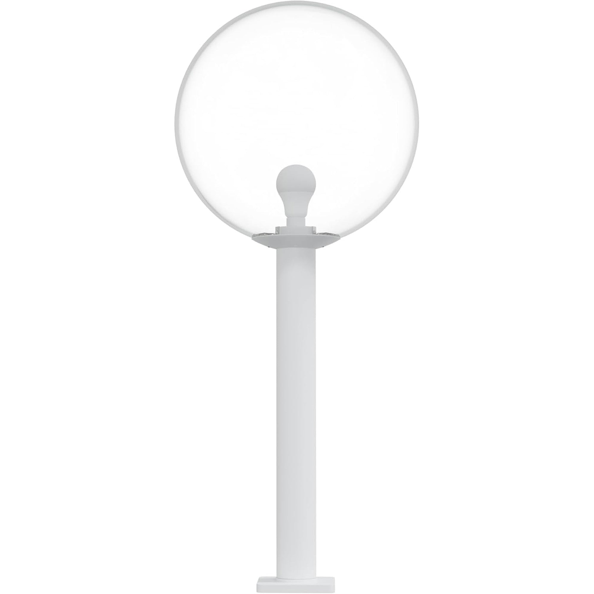 18" Globe Post Light Application with 6" Stub Post Pier Mount
