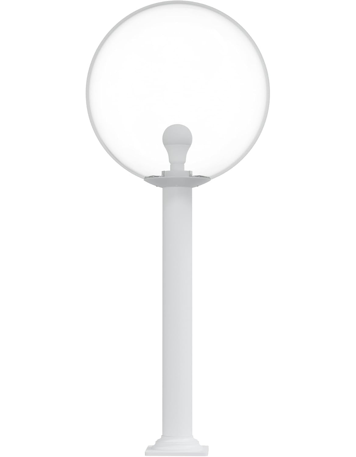 18" Globe Post Light Application with Stub Post Pier Mount
