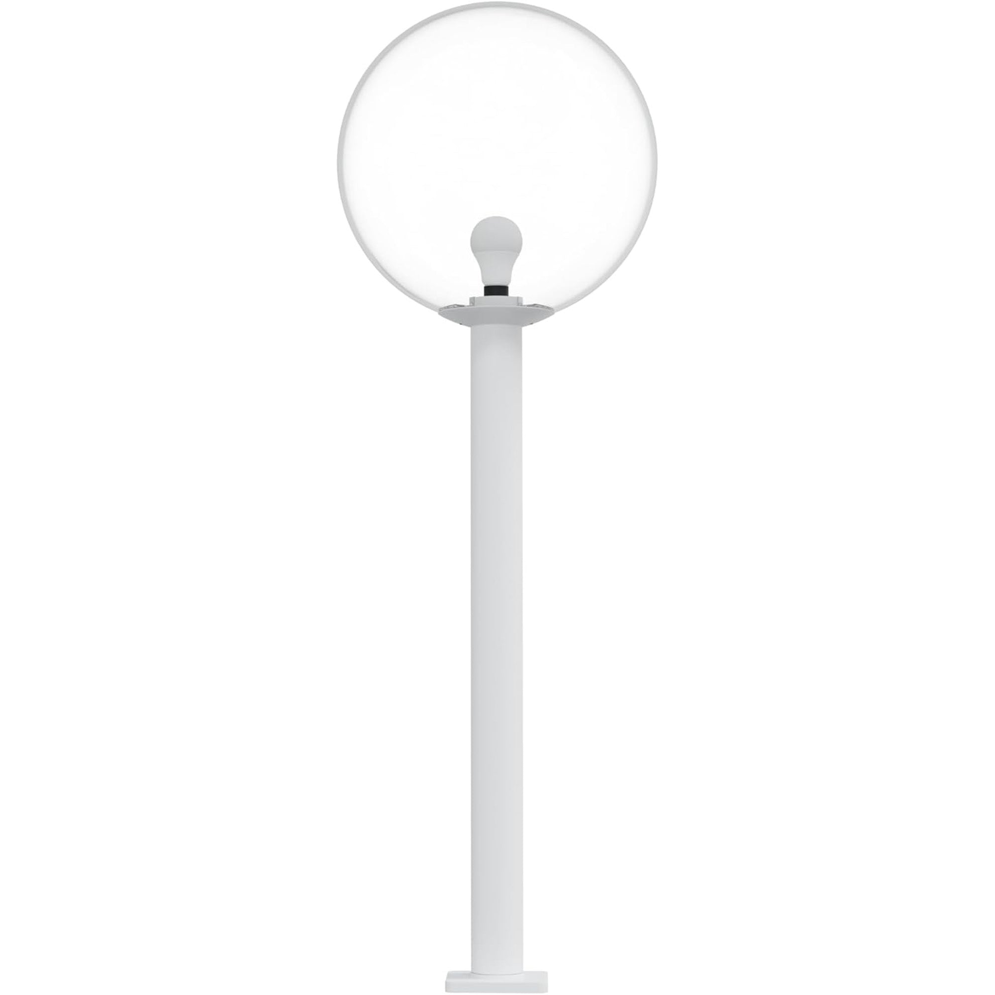 18" Globe Post Light Application with 6" Stub Post Pier Mount