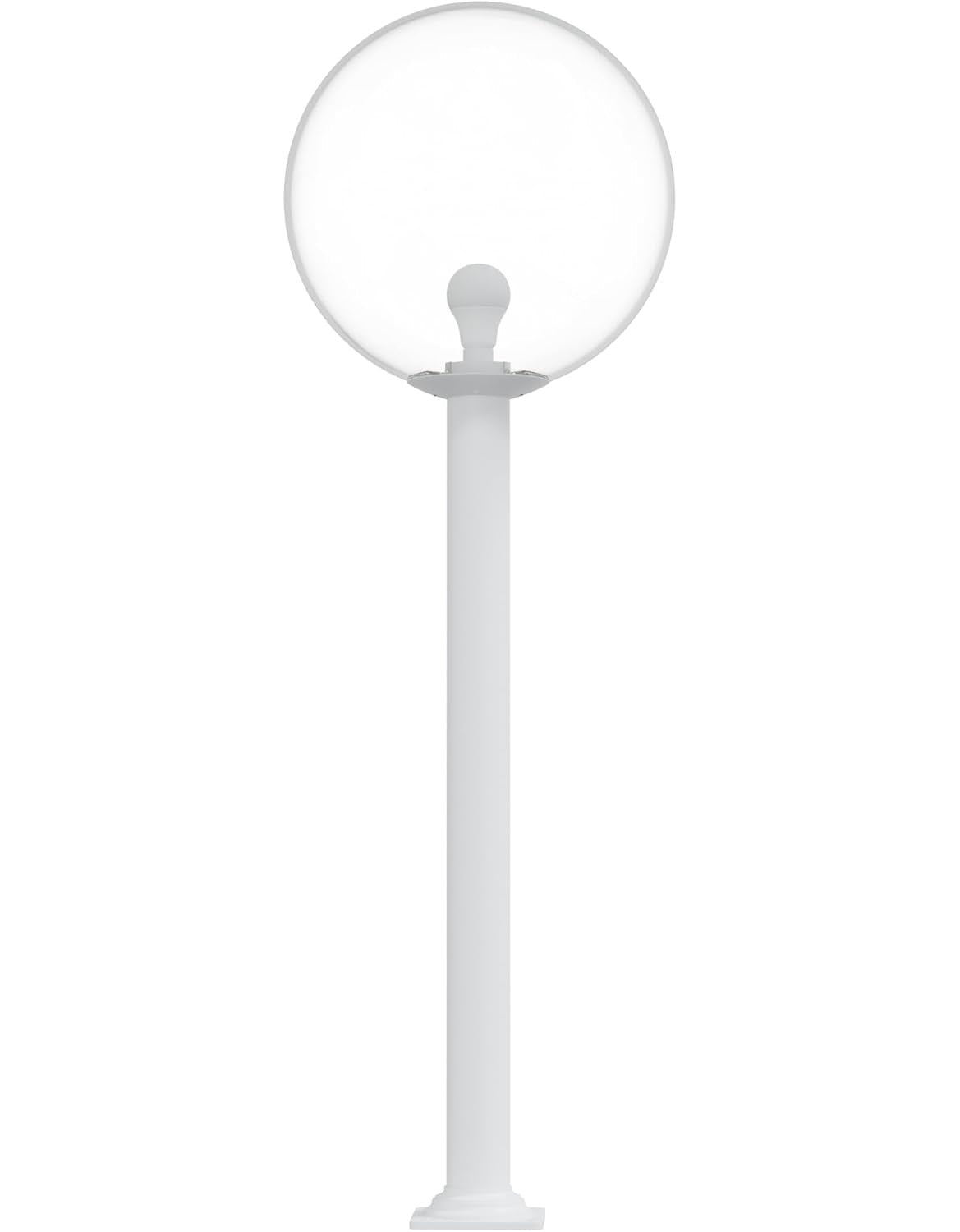 18" Globe Post Light Application with Stub Post Pier Mount