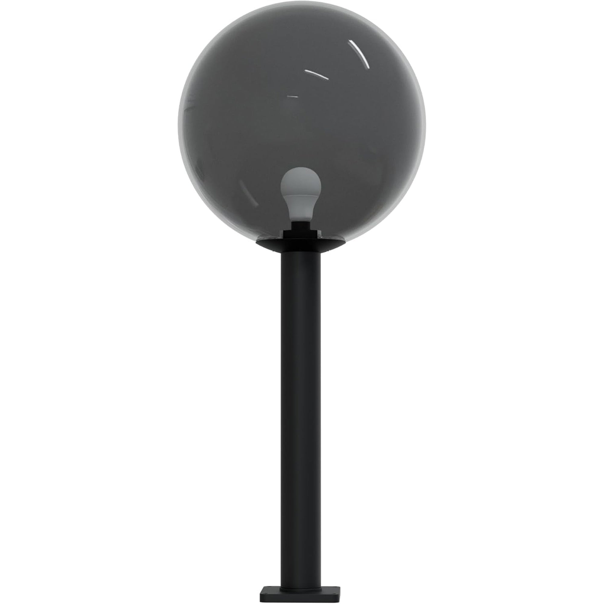 18" Globe Post Light Application with 6" Stub Post Pier Mount