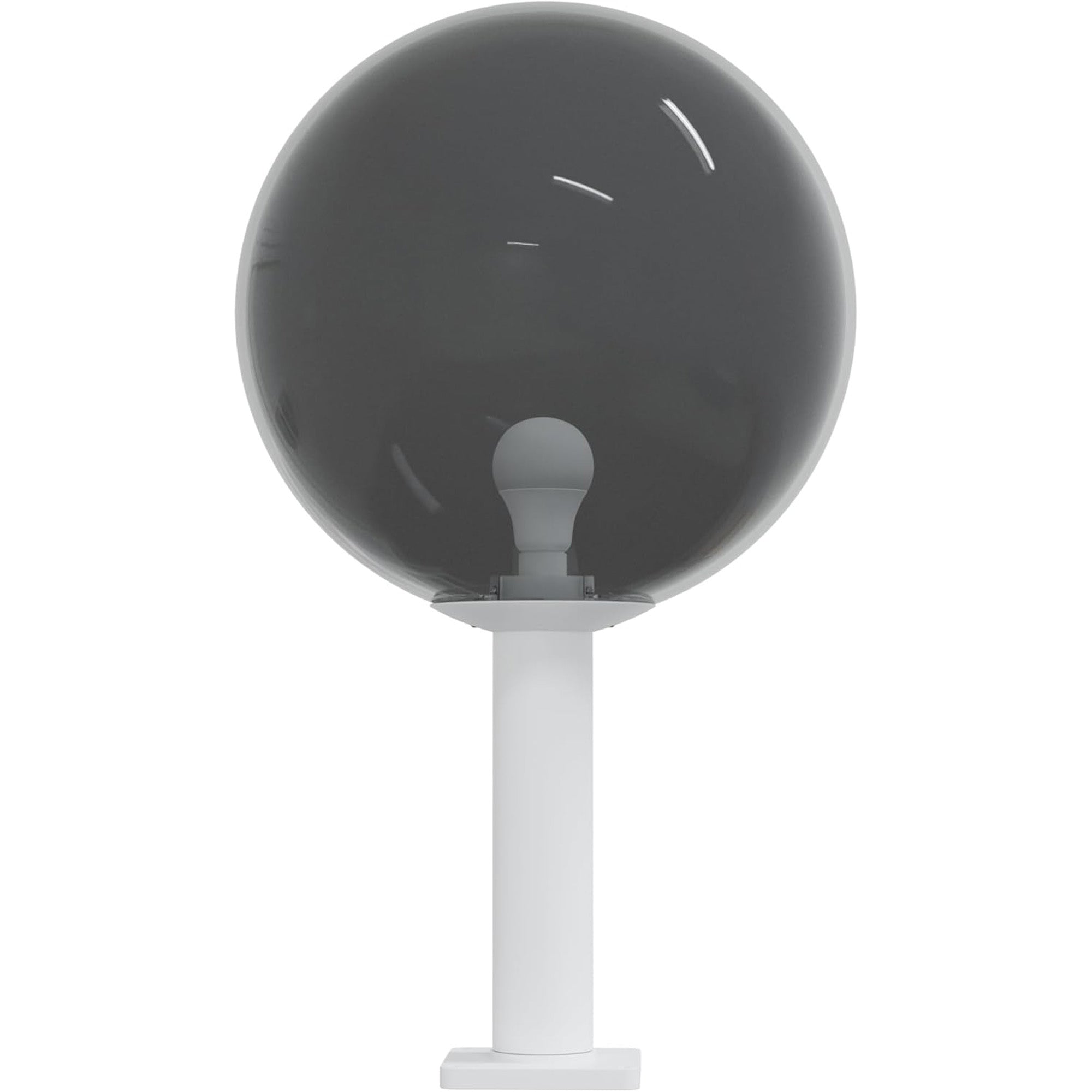 18" Globe Post Light Application with 6" Stub Post Pier Mount