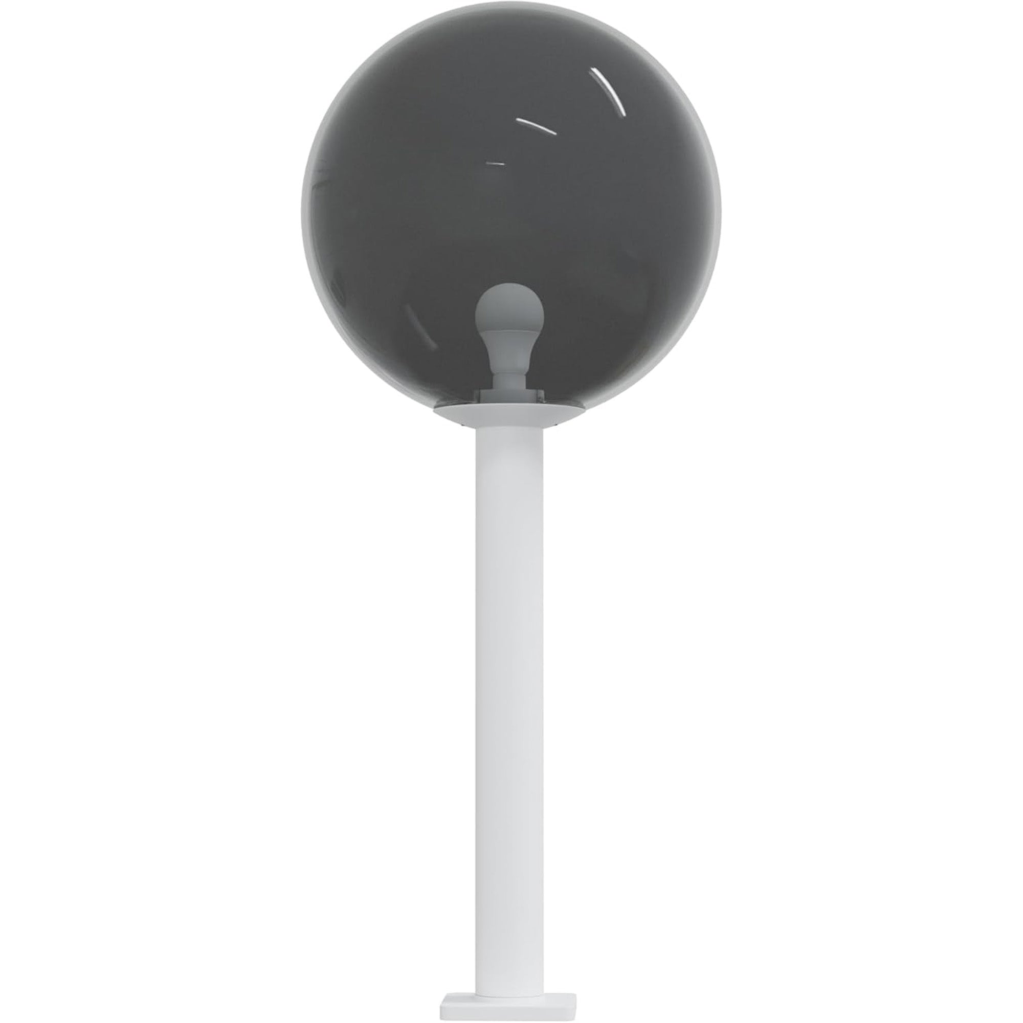 18" Globe Post Light Application with 6" Stub Post Pier Mount