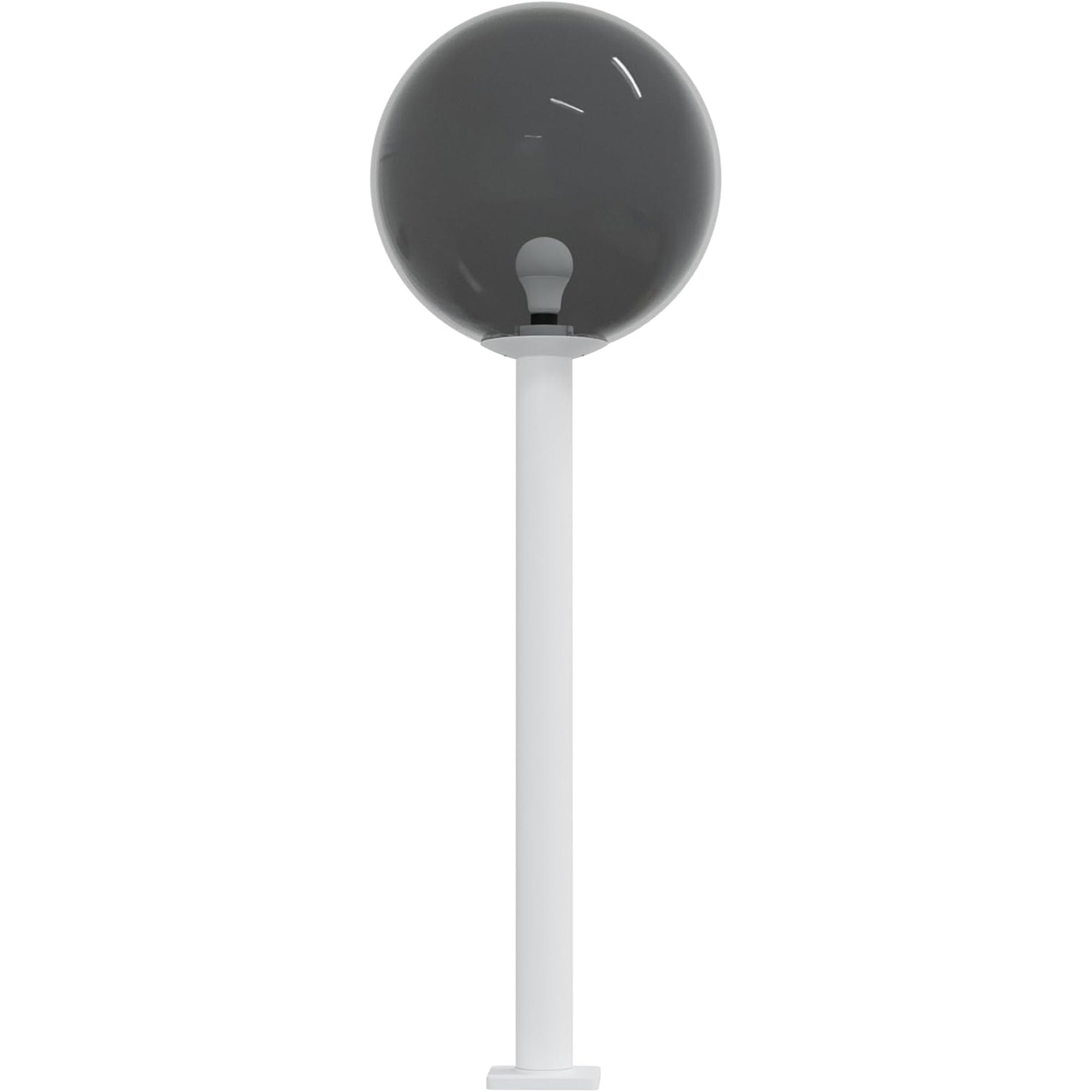 18" Globe Post Light Application with 6" Stub Post Pier Mount