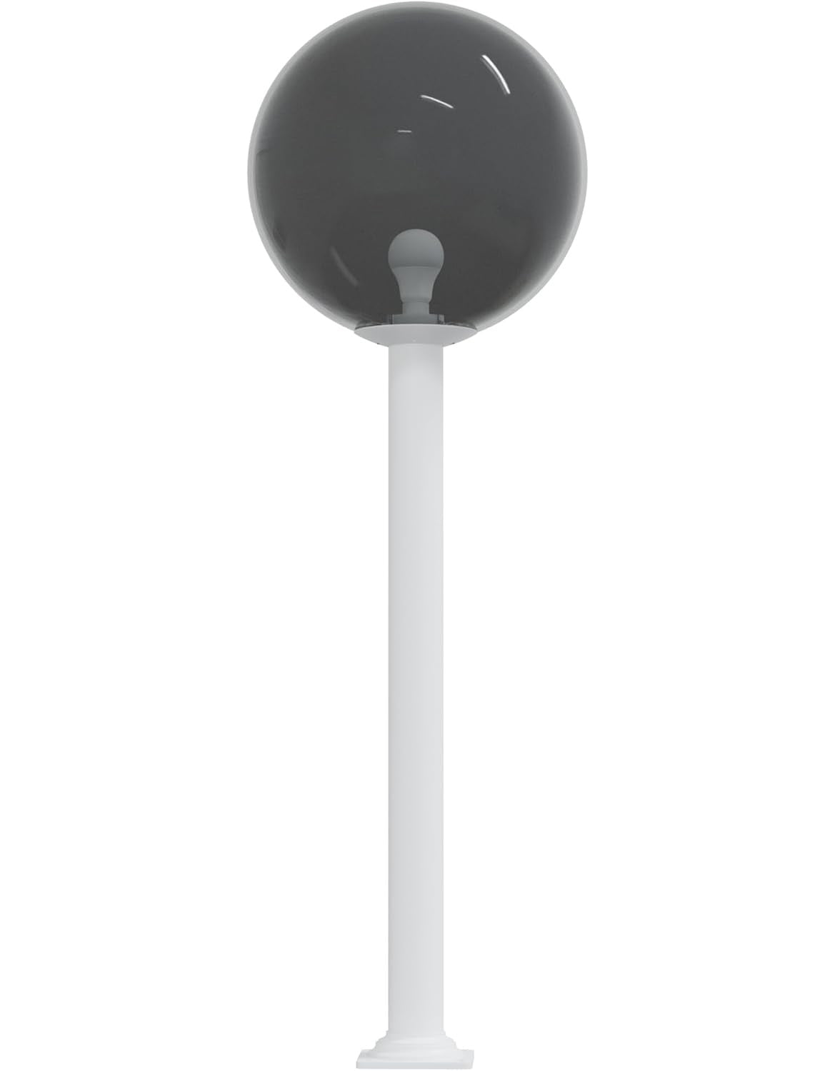 18" Globe Post Light Application with Stub Post Pier Mount