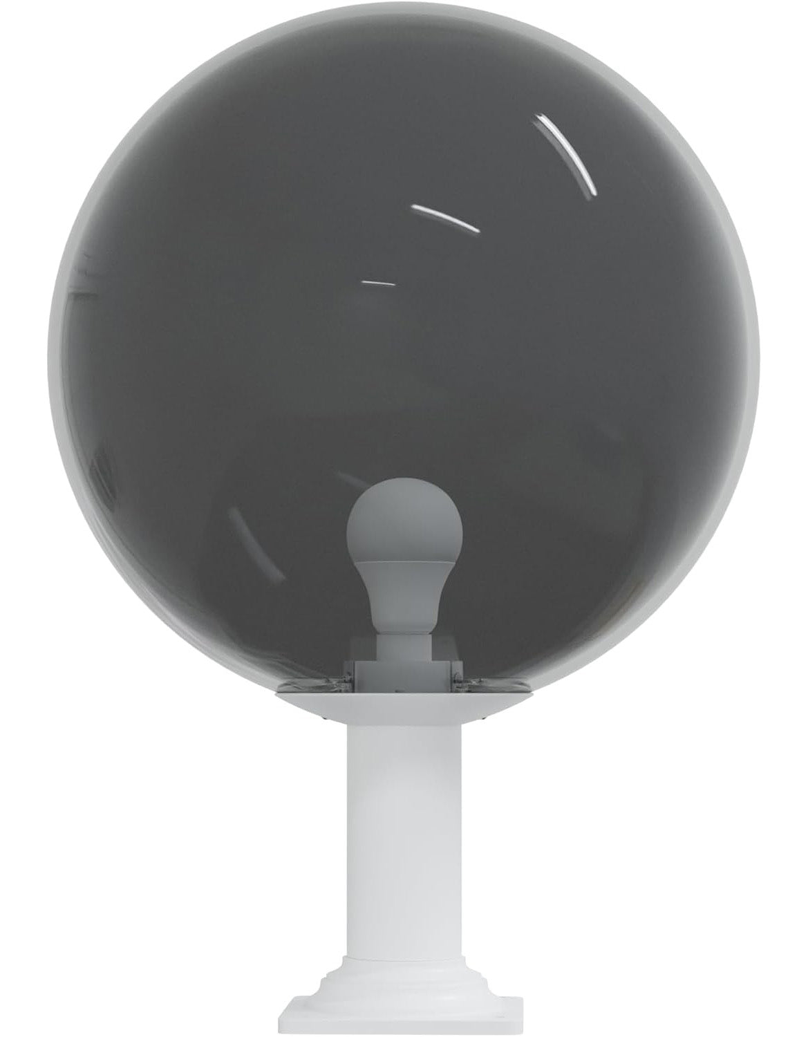 18" Globe Post Light Application with Stub Post Pier Mount