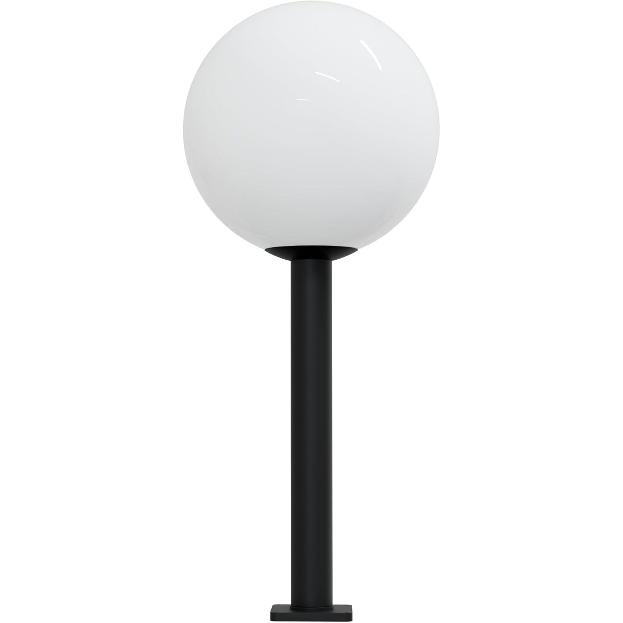 18" Globe Post Light Application with 6" Stub Post Pier Mount