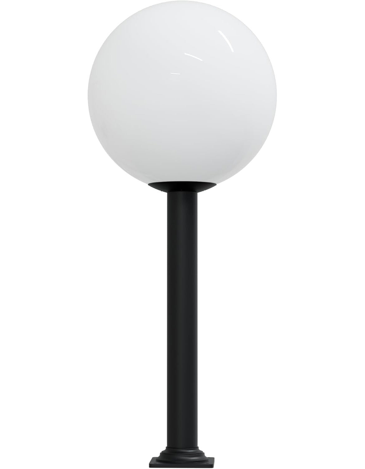 18" Globe Post Light Application with Stub Post Pier Mount