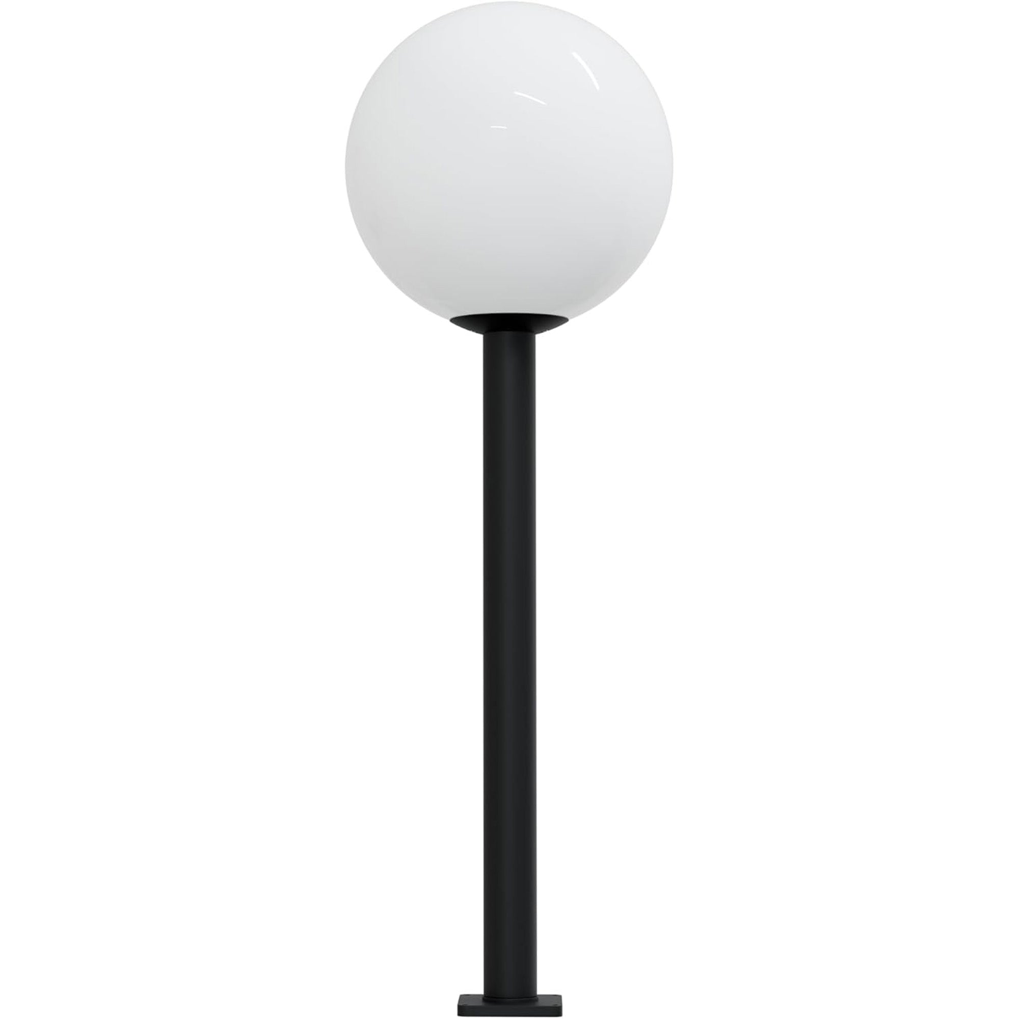 18" Globe Post Light Application with 6" Stub Post Pier Mount