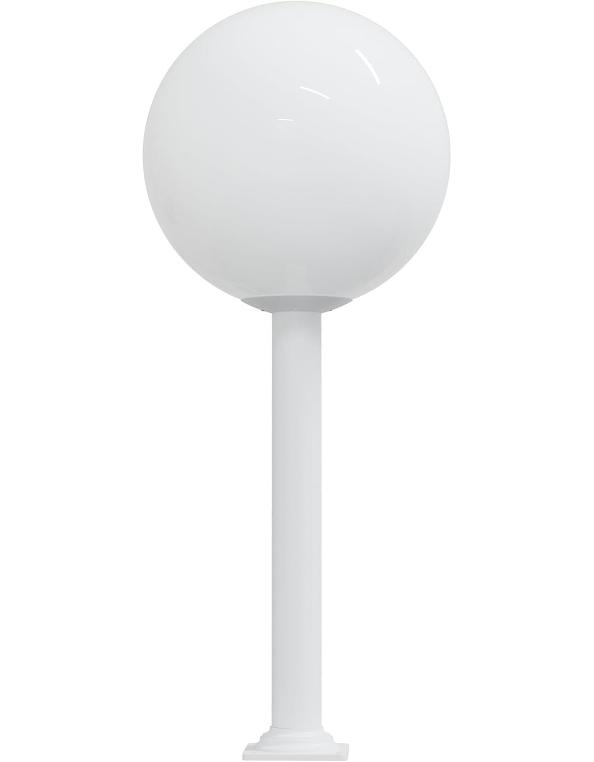 18" Globe Post Light Application with Stub Post Pier Mount