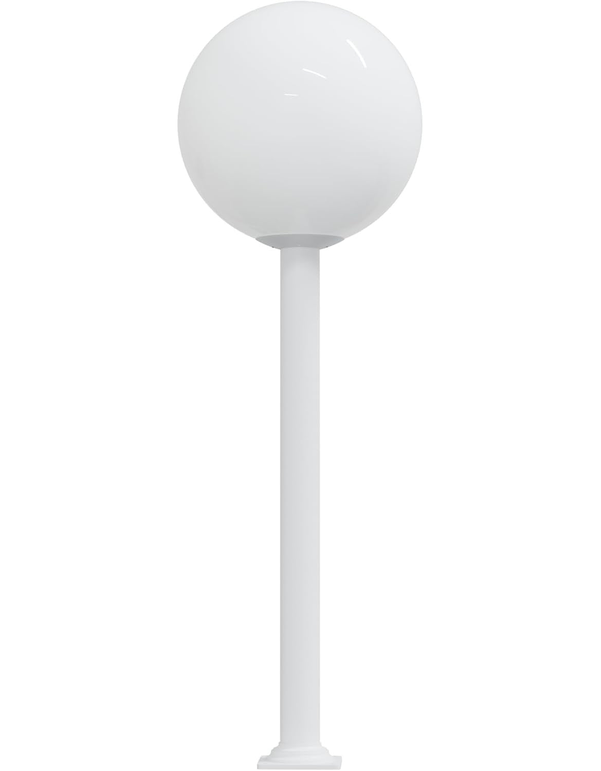 18" Globe Post Light Application with Stub Post Pier Mount