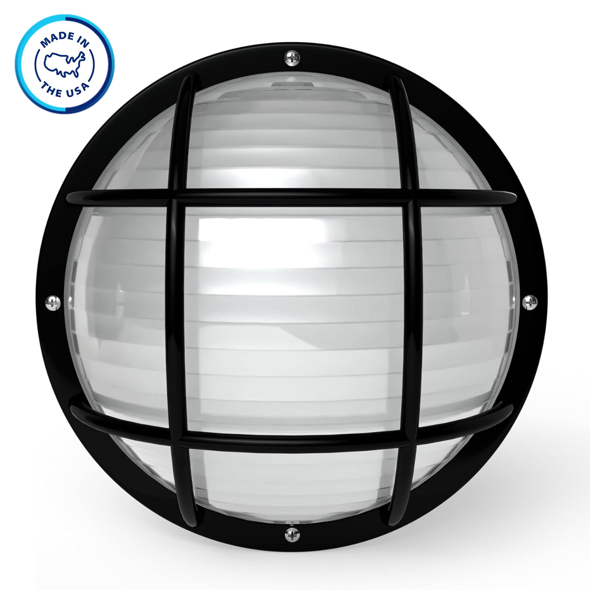Round Nautical Outdoor LED Bulkhead Light Fixture
