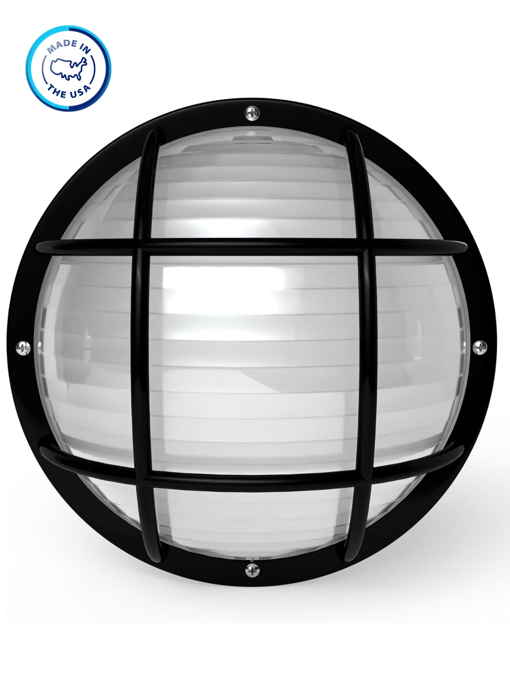 Round Nautical Outdoor LED Bulkhead Light Fixture