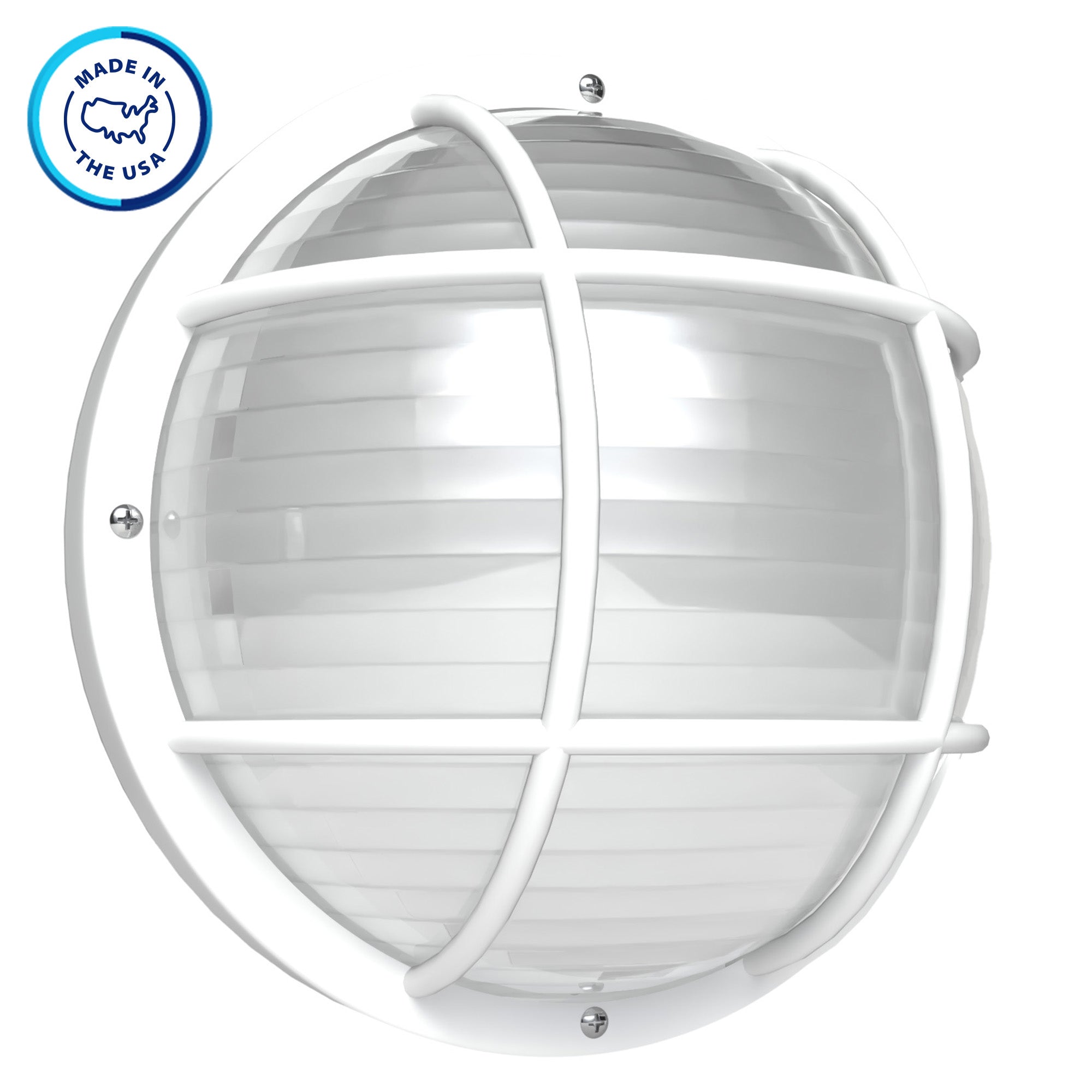 Round Nautical Outdoor LED Bulkhead Light Fixture