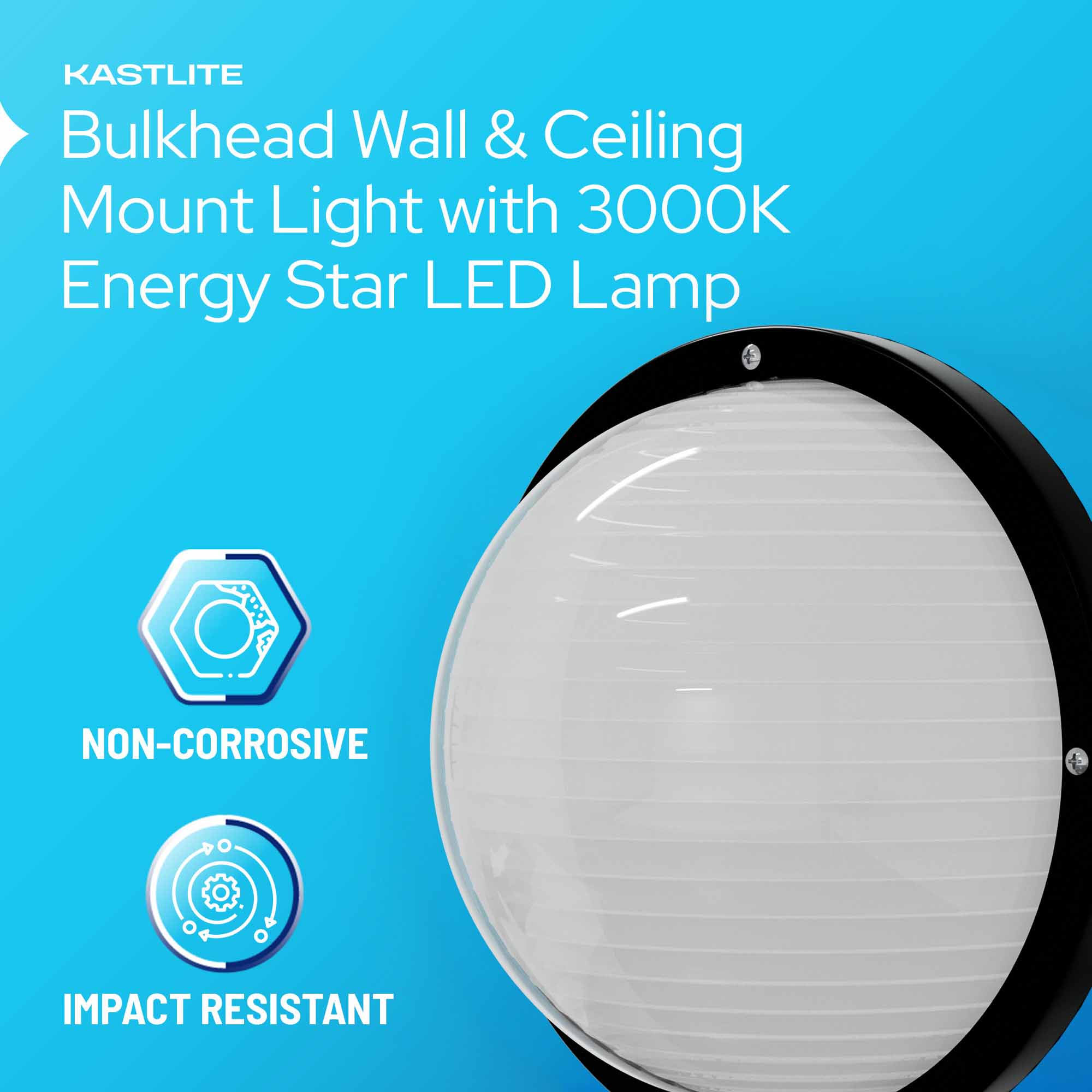 Round Nautical Outdoor LED Bulkhead Light Fixture