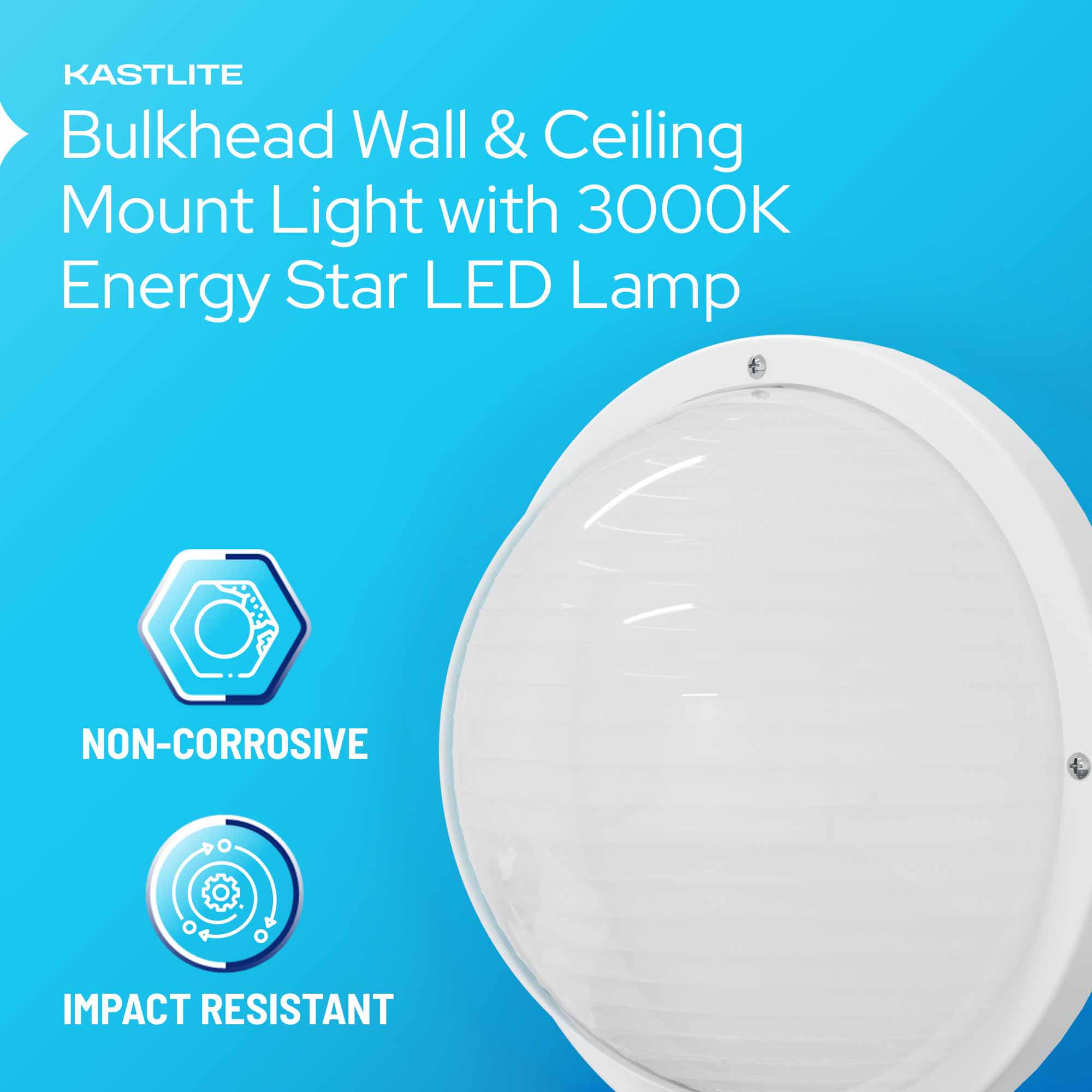 Round Nautical Outdoor LED Bulkhead Light Fixture