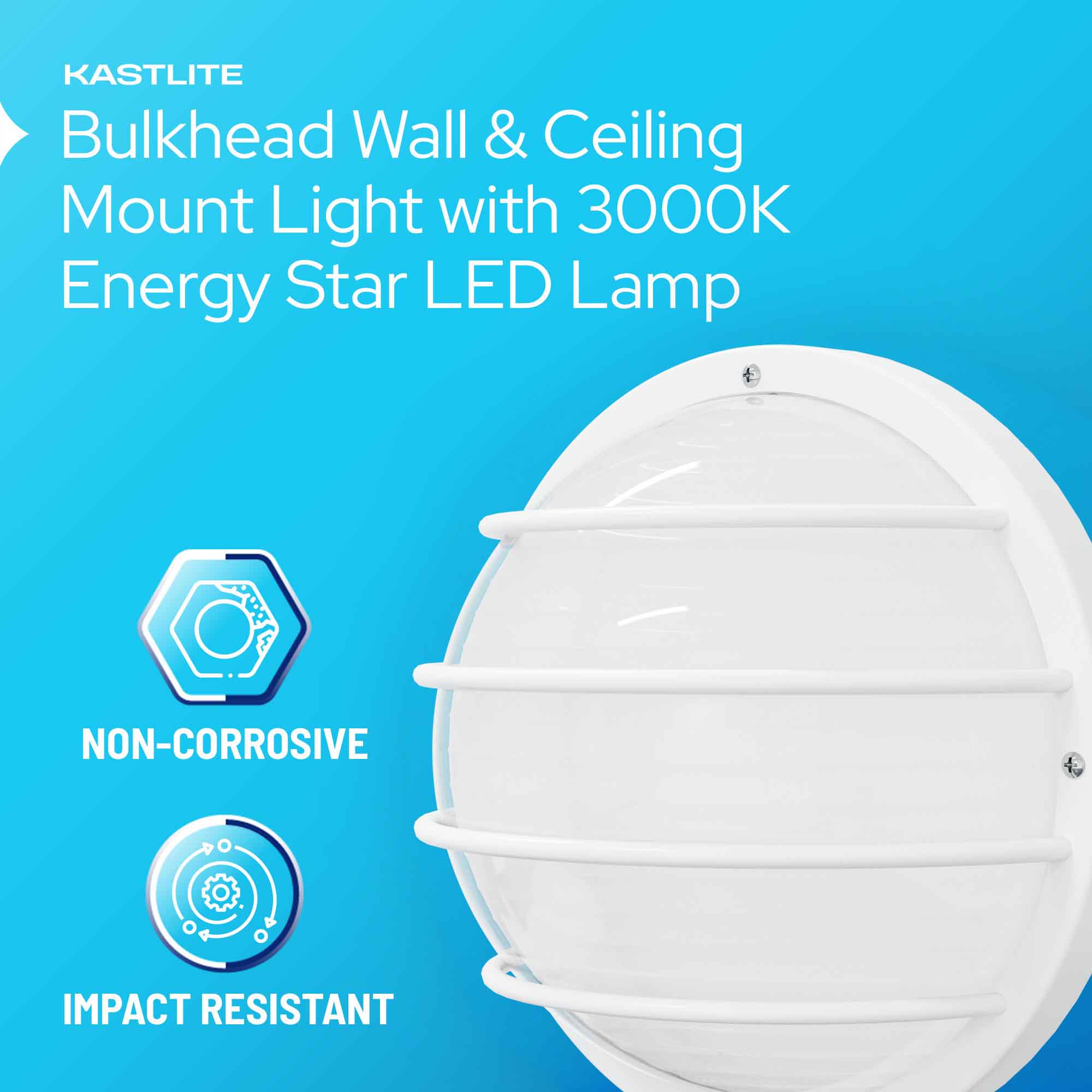 Round Nautical Outdoor LED Bulkhead Light Fixture