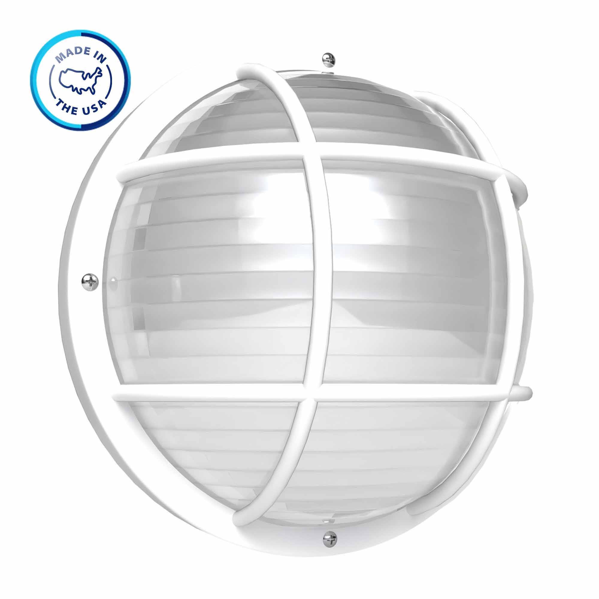 Round Nautical Outdoor LED Bulkhead Light Fixture