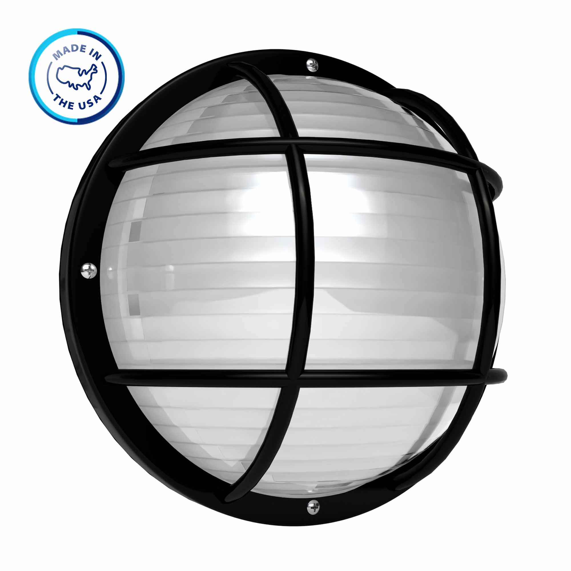 Round Nautical Outdoor LED Bulkhead Light Fixture