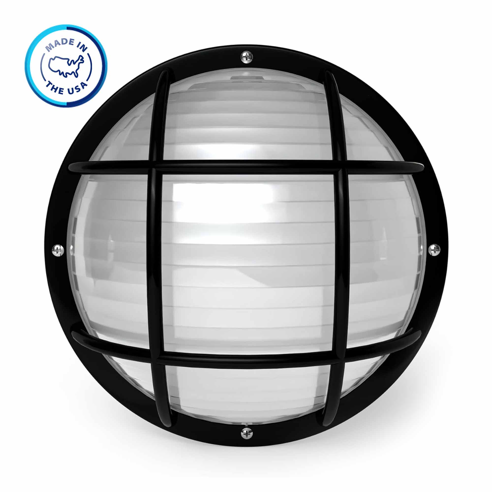 Round Nautical Outdoor LED Bulkhead Light Fixture