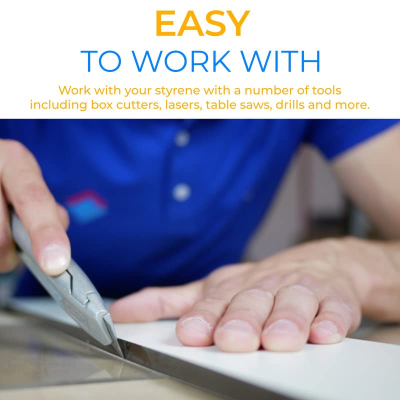 White Polystyrene Flexible Plastic Board Sheet