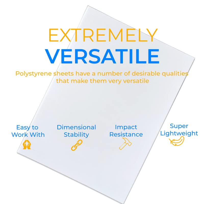 White Polystyrene Flexible Plastic Board Sheet