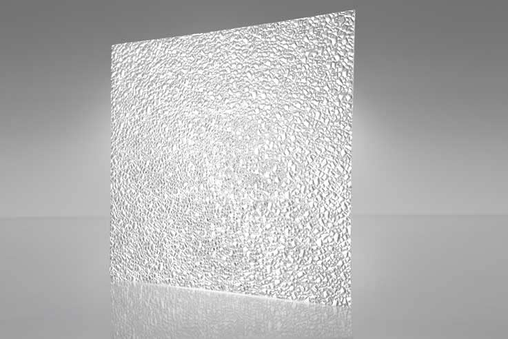 KastLite Clear Acrylic Cracked Ice Lighting Panel