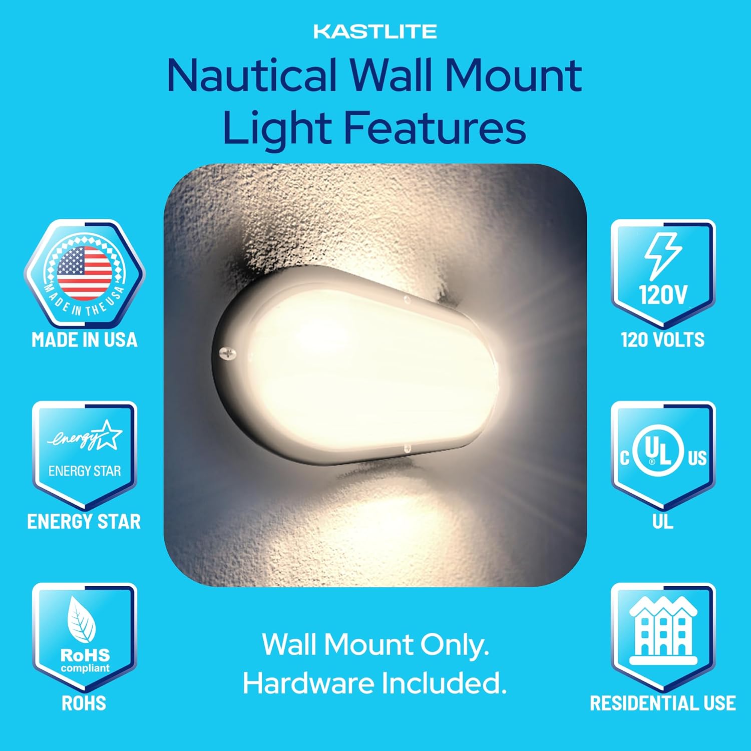 KastLite Wall Mount Nautical Outdoor Lighting Fixture