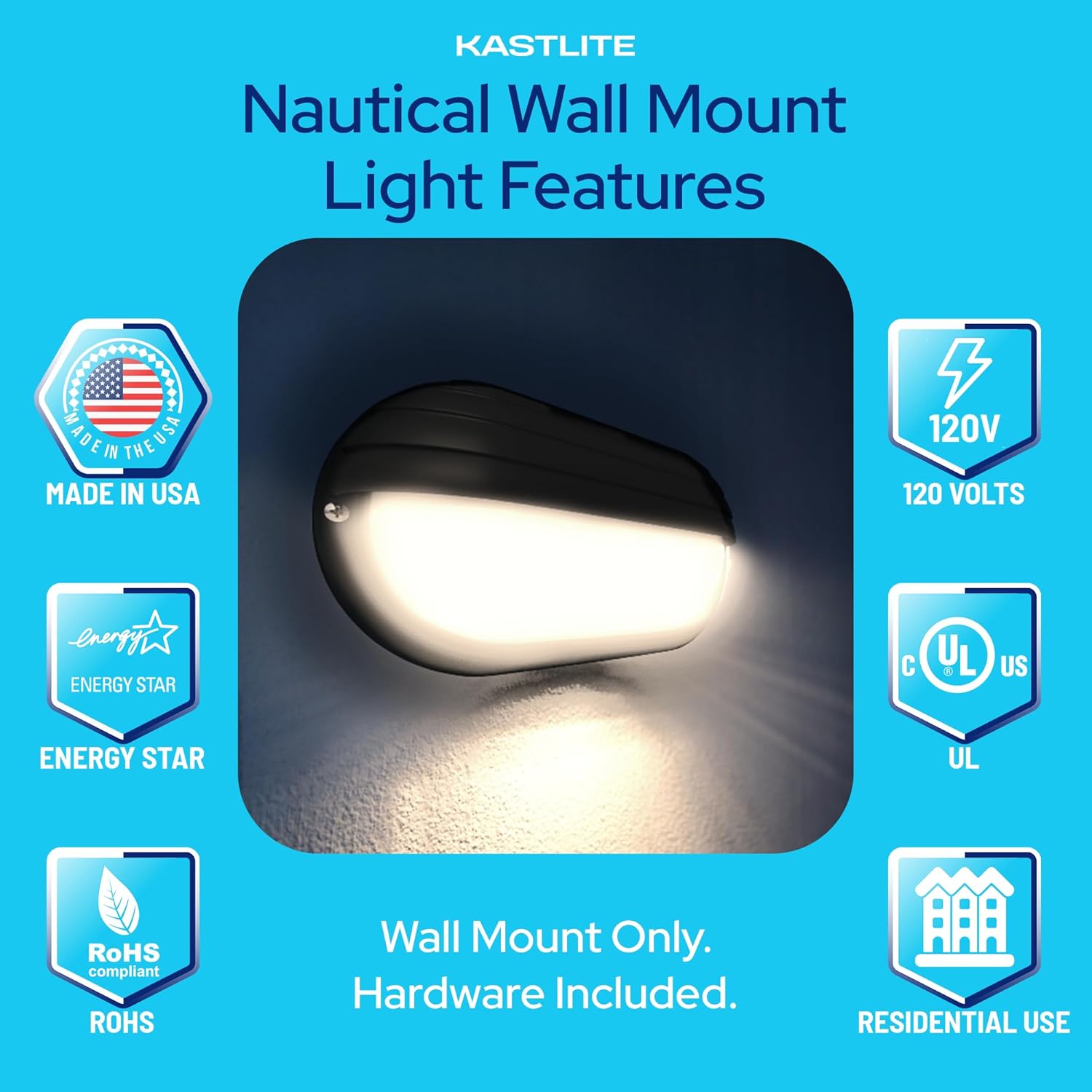 KastLite Wall Mount Nautical Outdoor Lighting Fixture