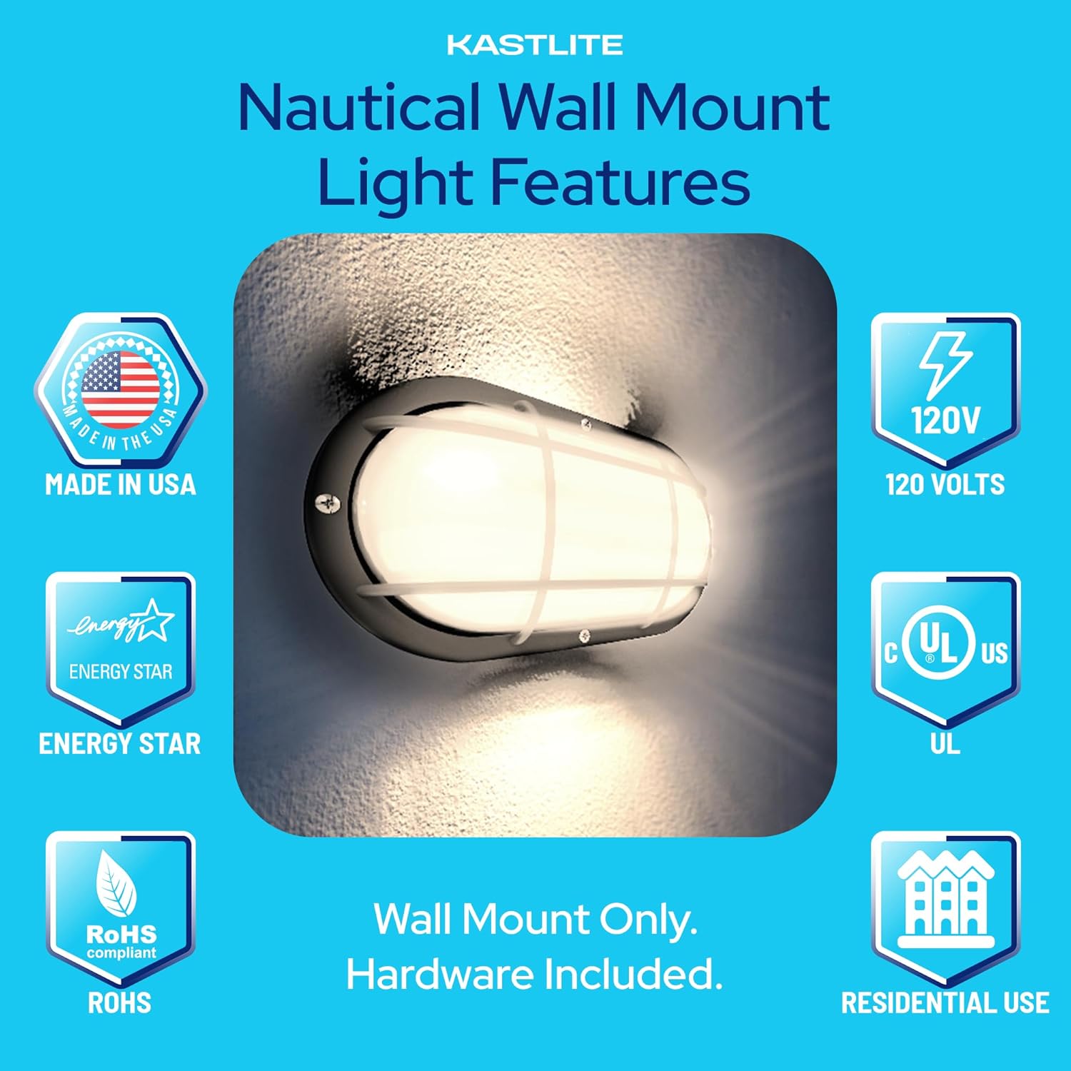 KastLite Wall Mount Nautical Outdoor Lighting Fixture