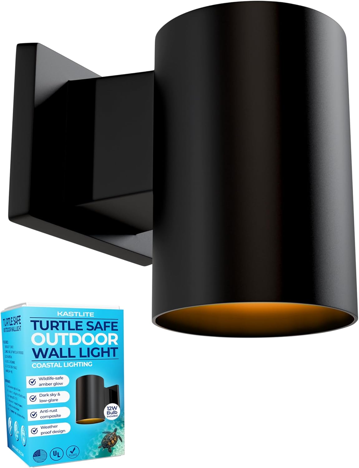 Polycarbonate Turtle Light Wall Sconce