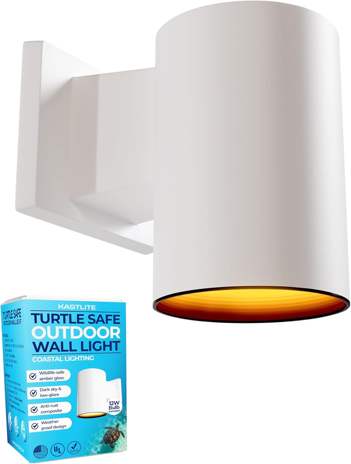 Polycarbonate Turtle Light Wall Sconce