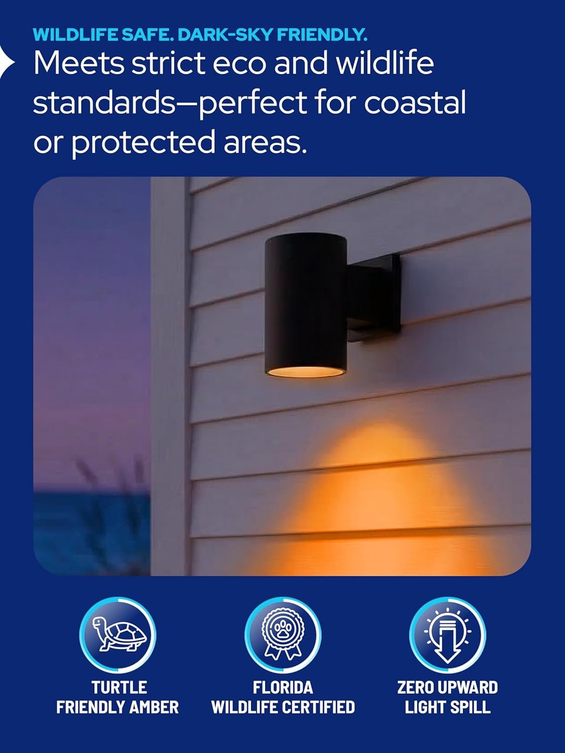 Polycarbonate Turtle Light Wall Sconce