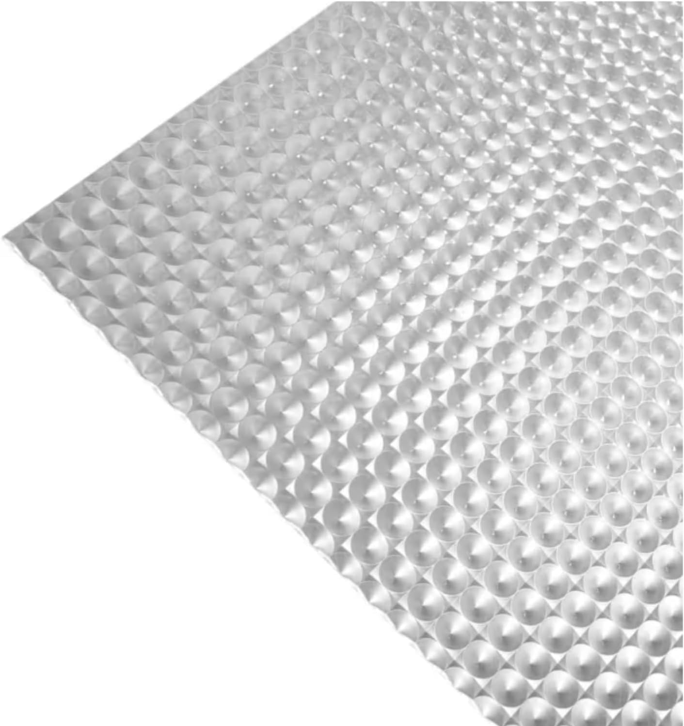 KastLite Clear Truss Shaped Prism Acrylic Flat Sheet Replacement Light Cover Panels | 4 Pack