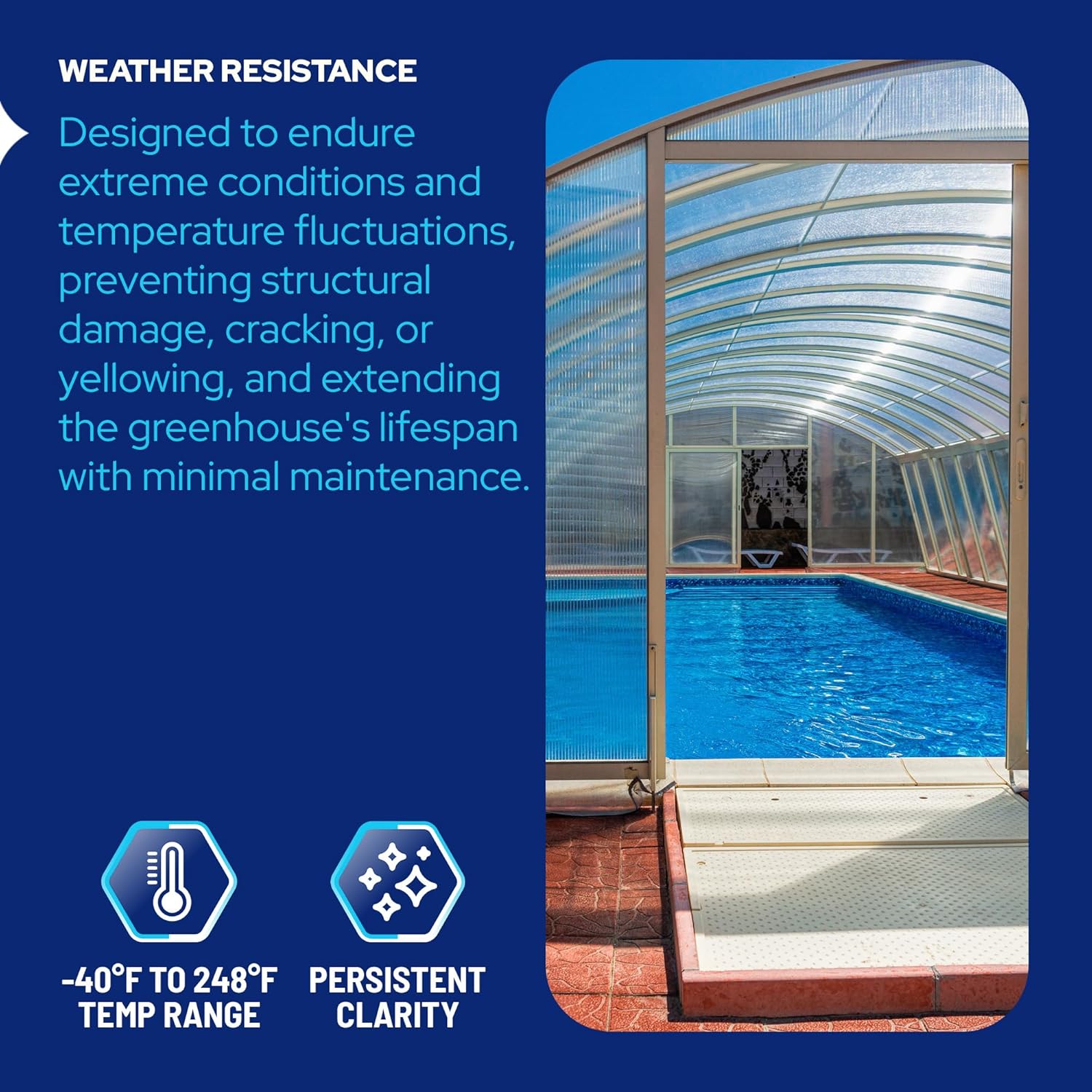 KastLite Polycarbonate Greenhouse Panels | 8mm Twin Wall Polycarbonate Roof Panels | 0.31" Clear