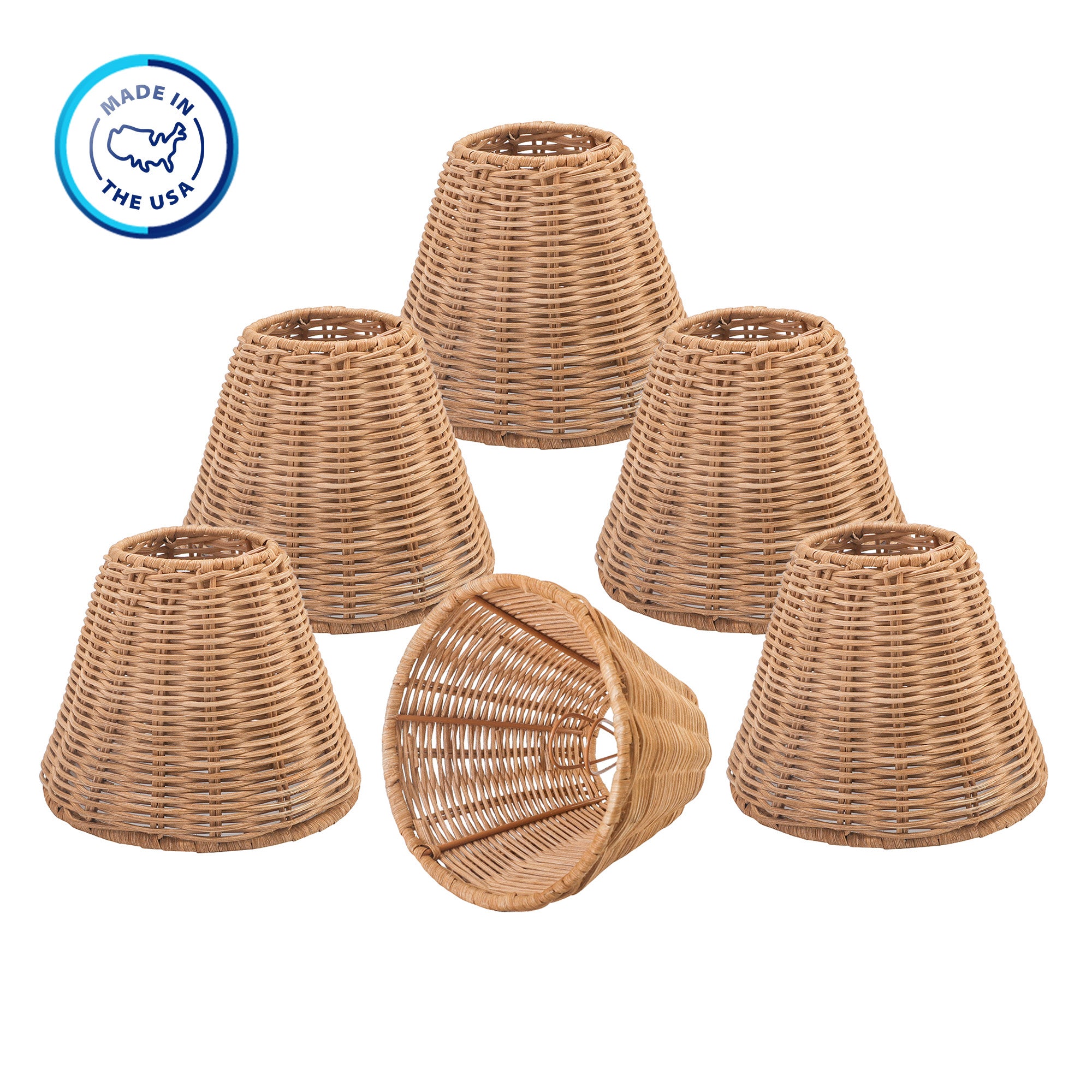 Woven Rattan Chandelier Lamp Shades