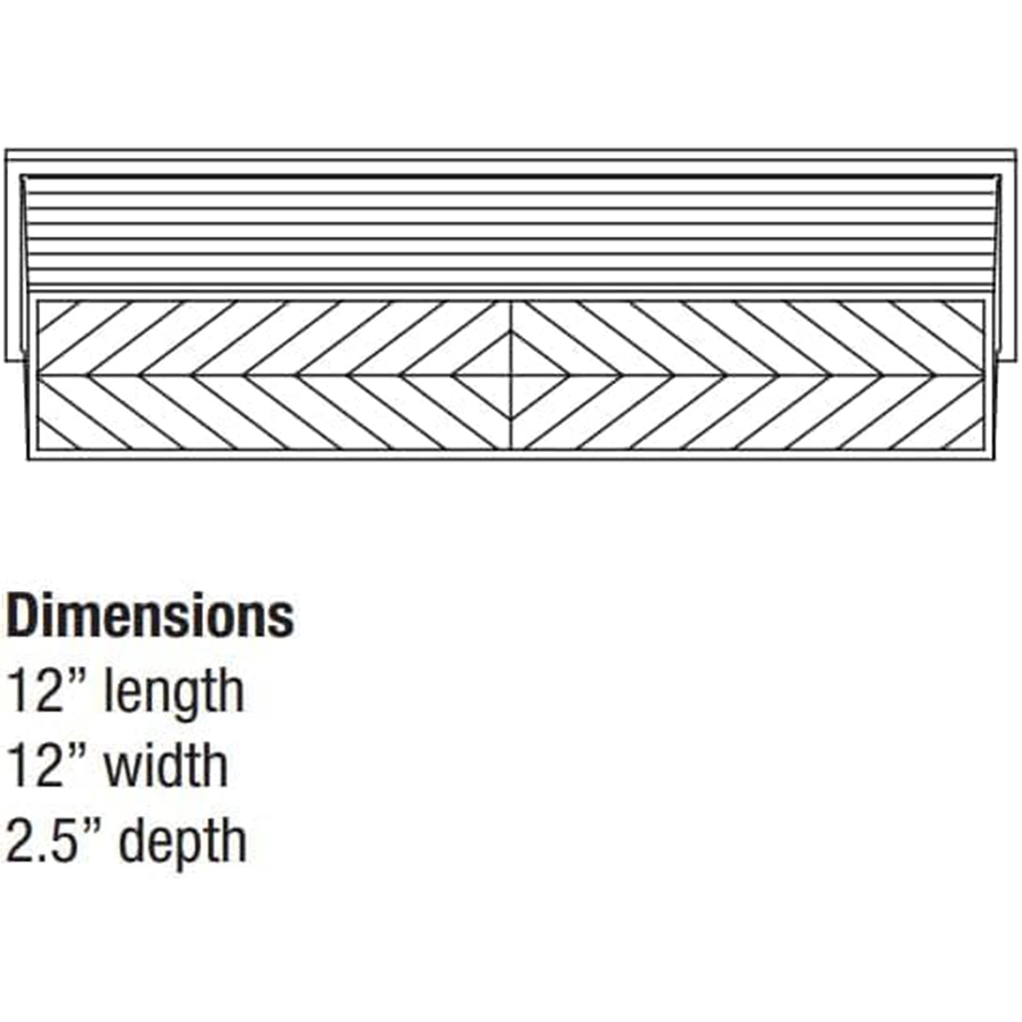 Outdoor Light Cover for Lexalite Fixtures 303 and 305 installed in ceiling fixture