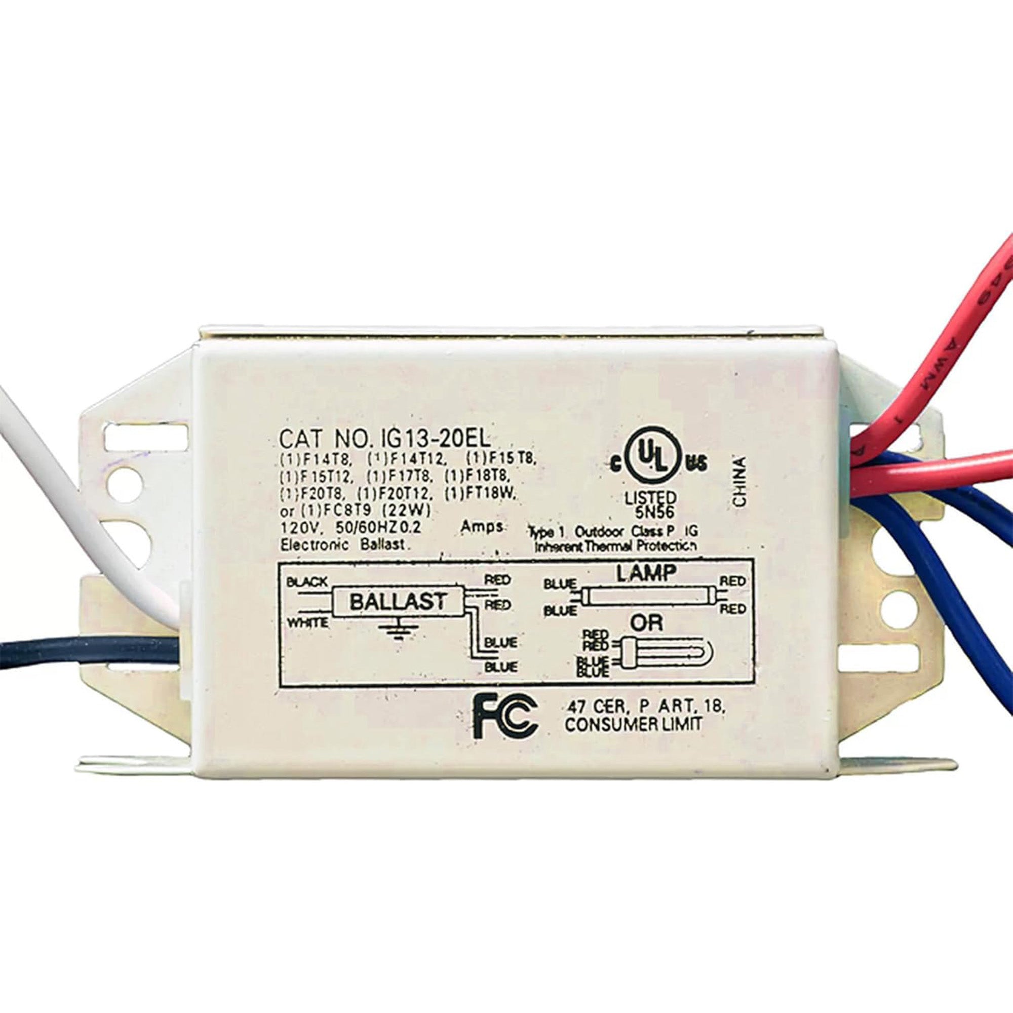 1-Lamp Rapid Start Electronic Ballast Replacement