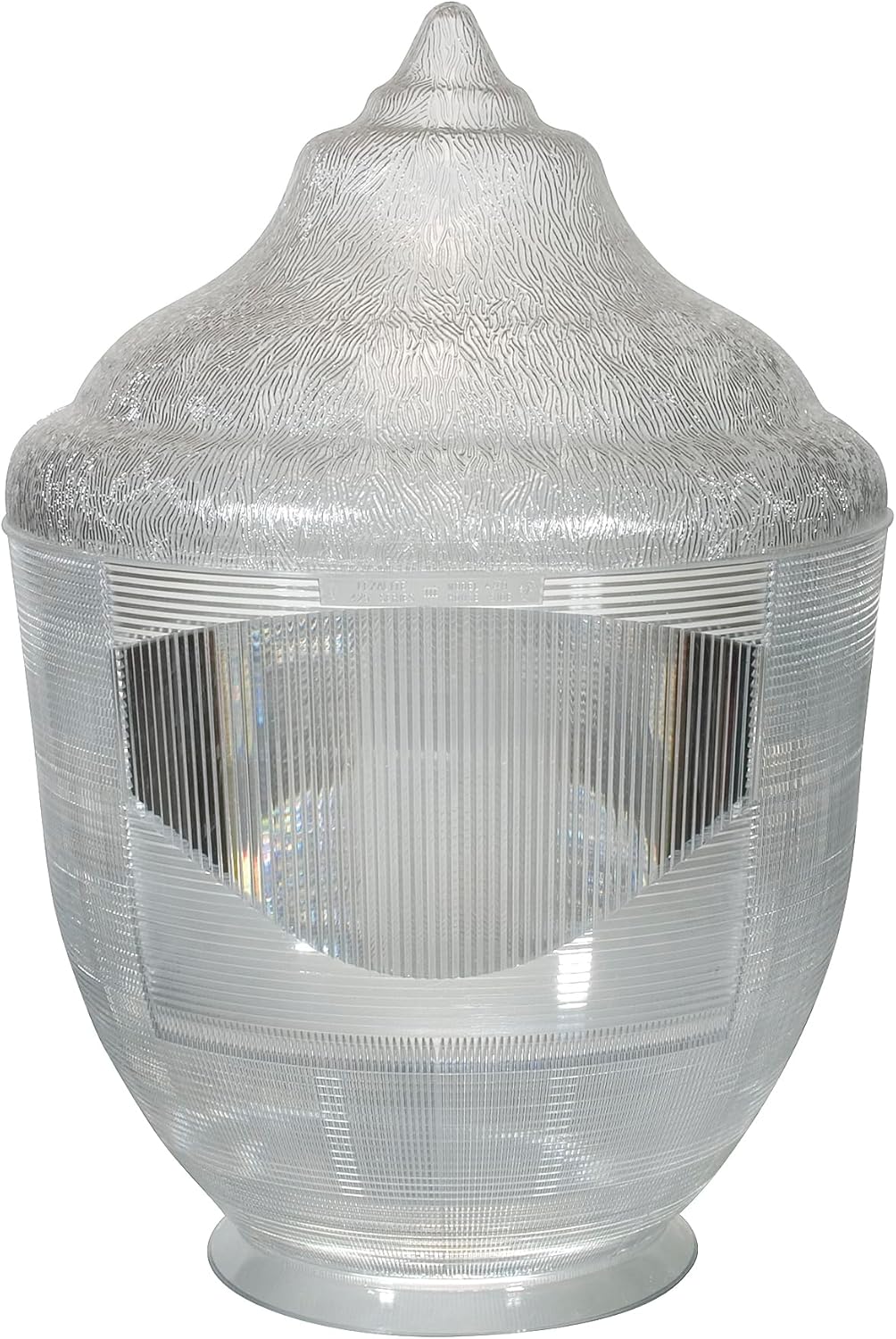 FP4399-2 Acrylic Clear Acorn with 9 1/8″ Fitter Neck and Type III Light Distribution