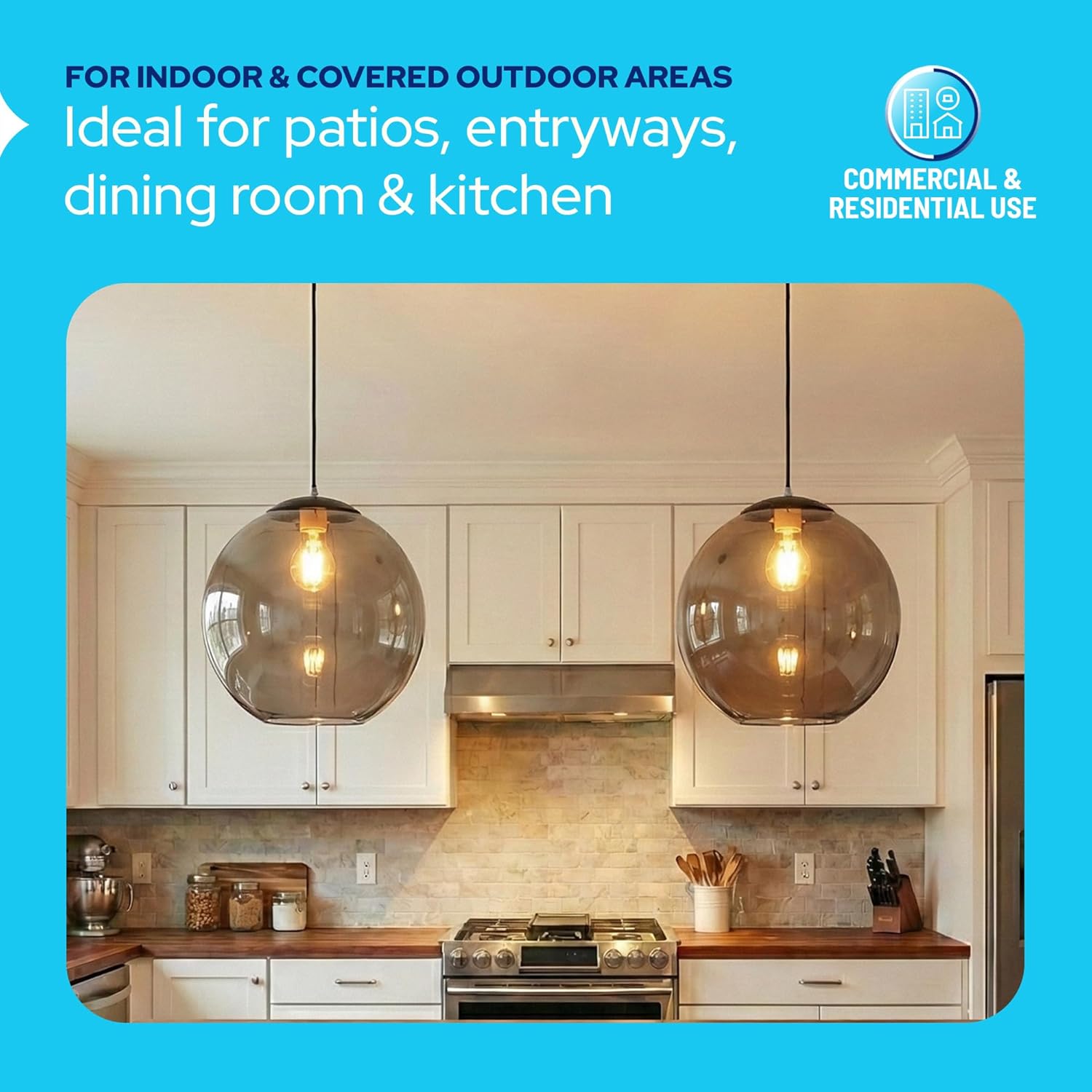 12" Acrylic Globe Pendant Light Fixture