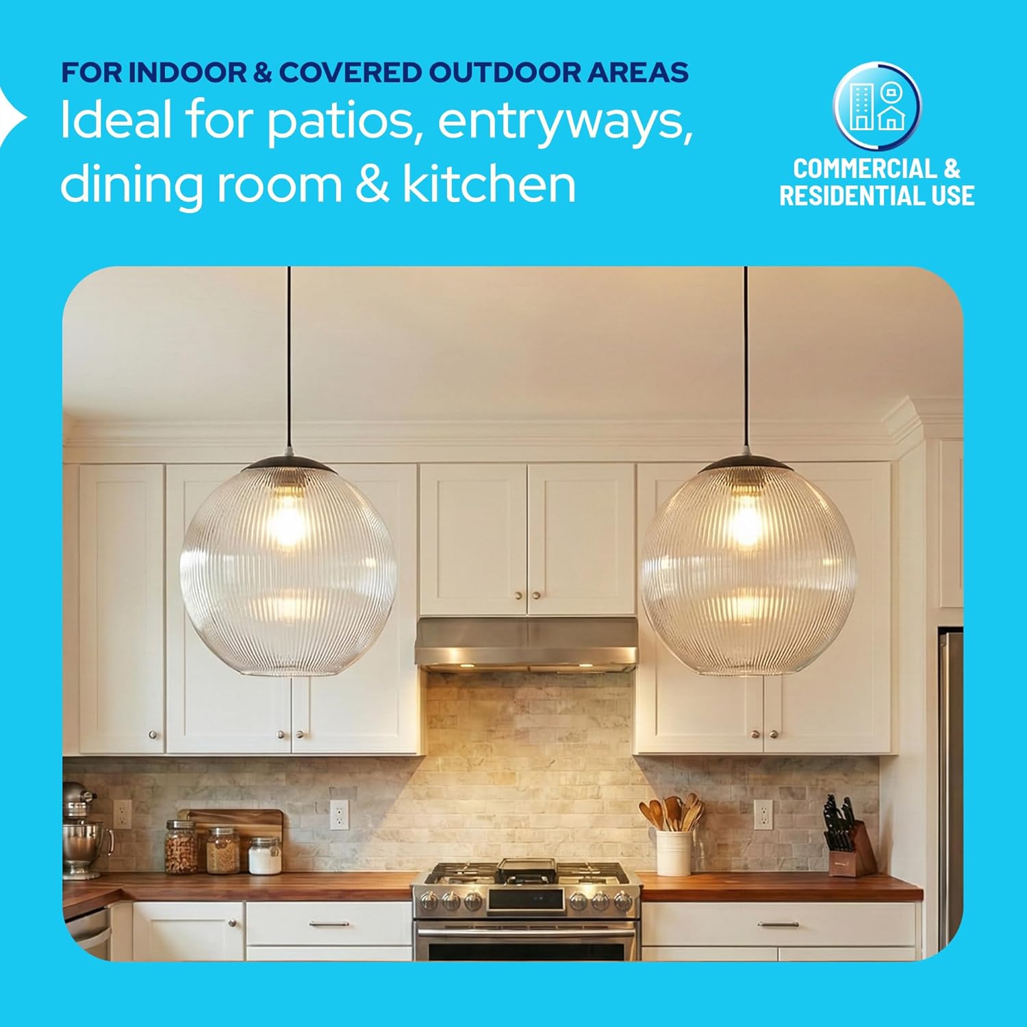 12" Acrylic Globe Pendant Light Fixture