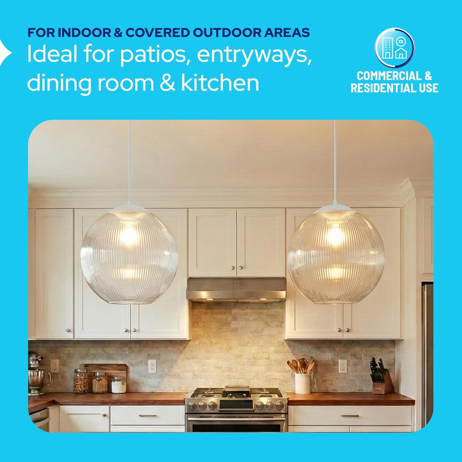 12" Acrylic Globe Pendant Light Fixture