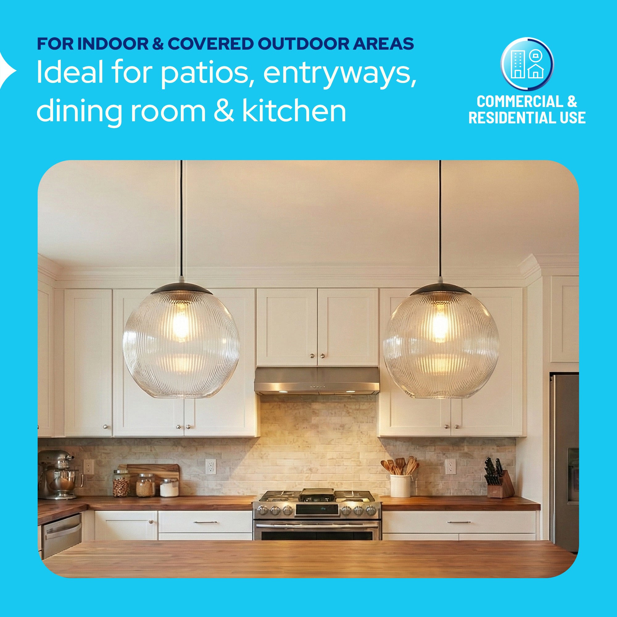 10" Acrylic Globe Pendant Light Fixture